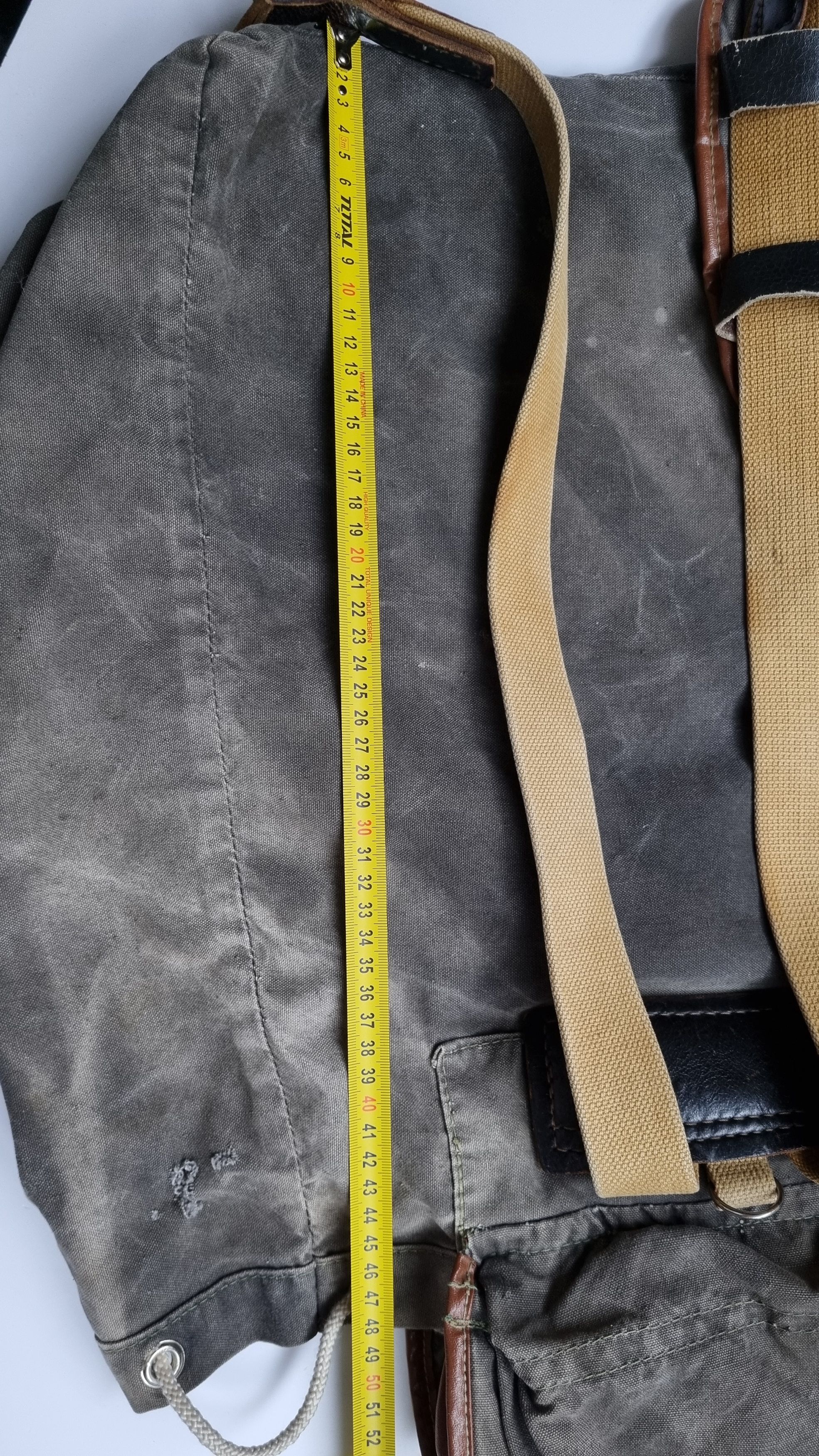 Japanese Brand 50s Vintage Sun Faded Thrashed Backpack Amazing Fade Size ONE SIZE - 13 Thumbnail