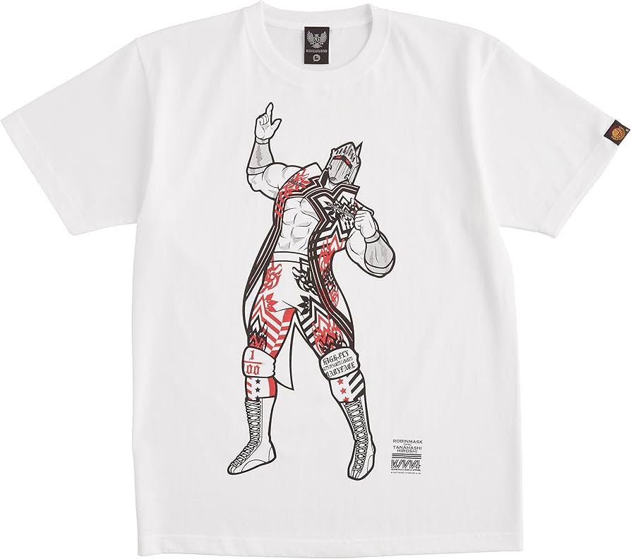 Anime Kinnikuman collaboration Hiroshi Tanahashi x Robin Mask Tee Size US S / EU 44-46 / 1 - 12 Thumbnail
