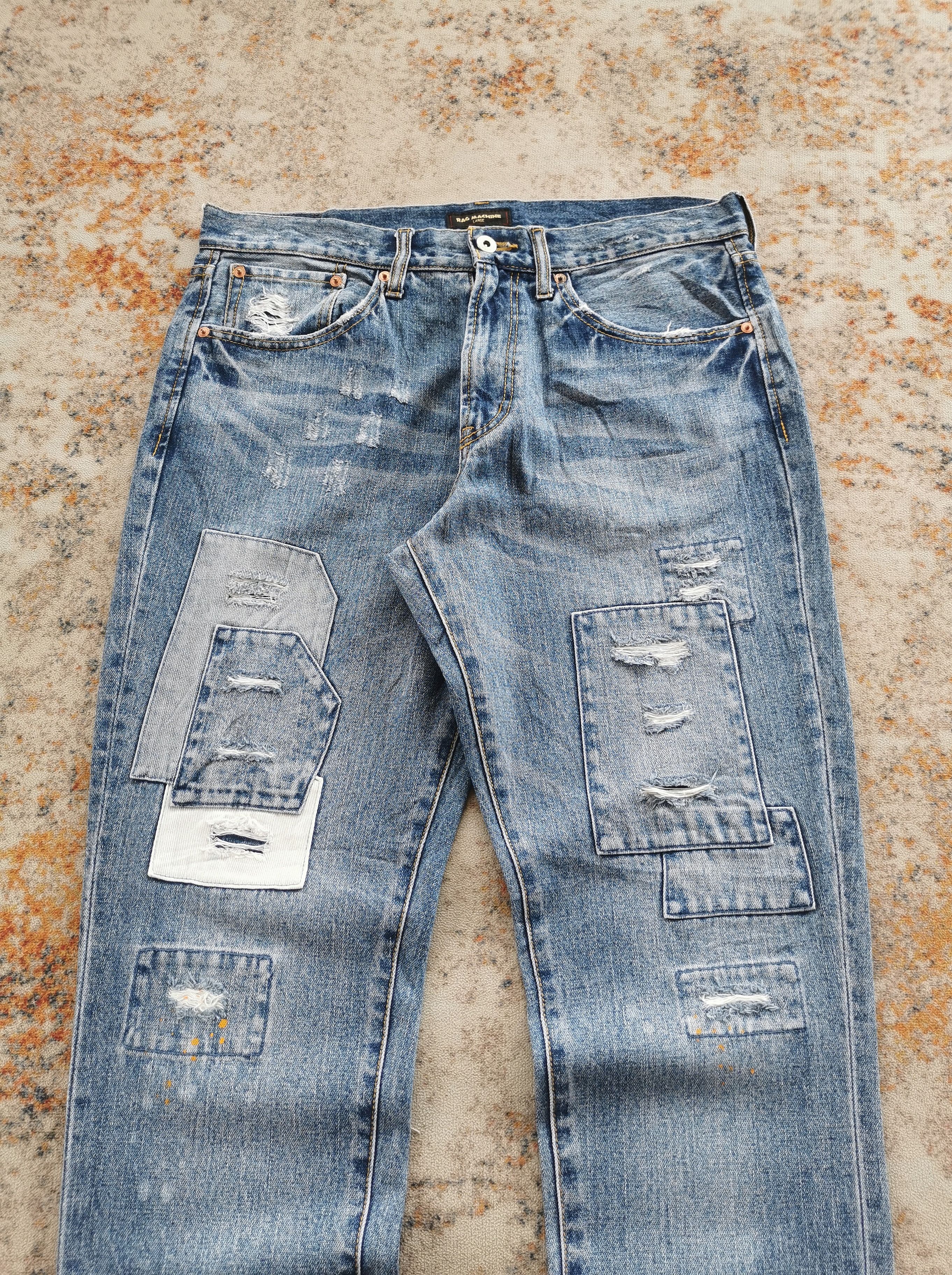 Kapital Rag Machine Patchwork Jeans Style Look Kapital Size US 34 / EU 50 - 6 Thumbnail
