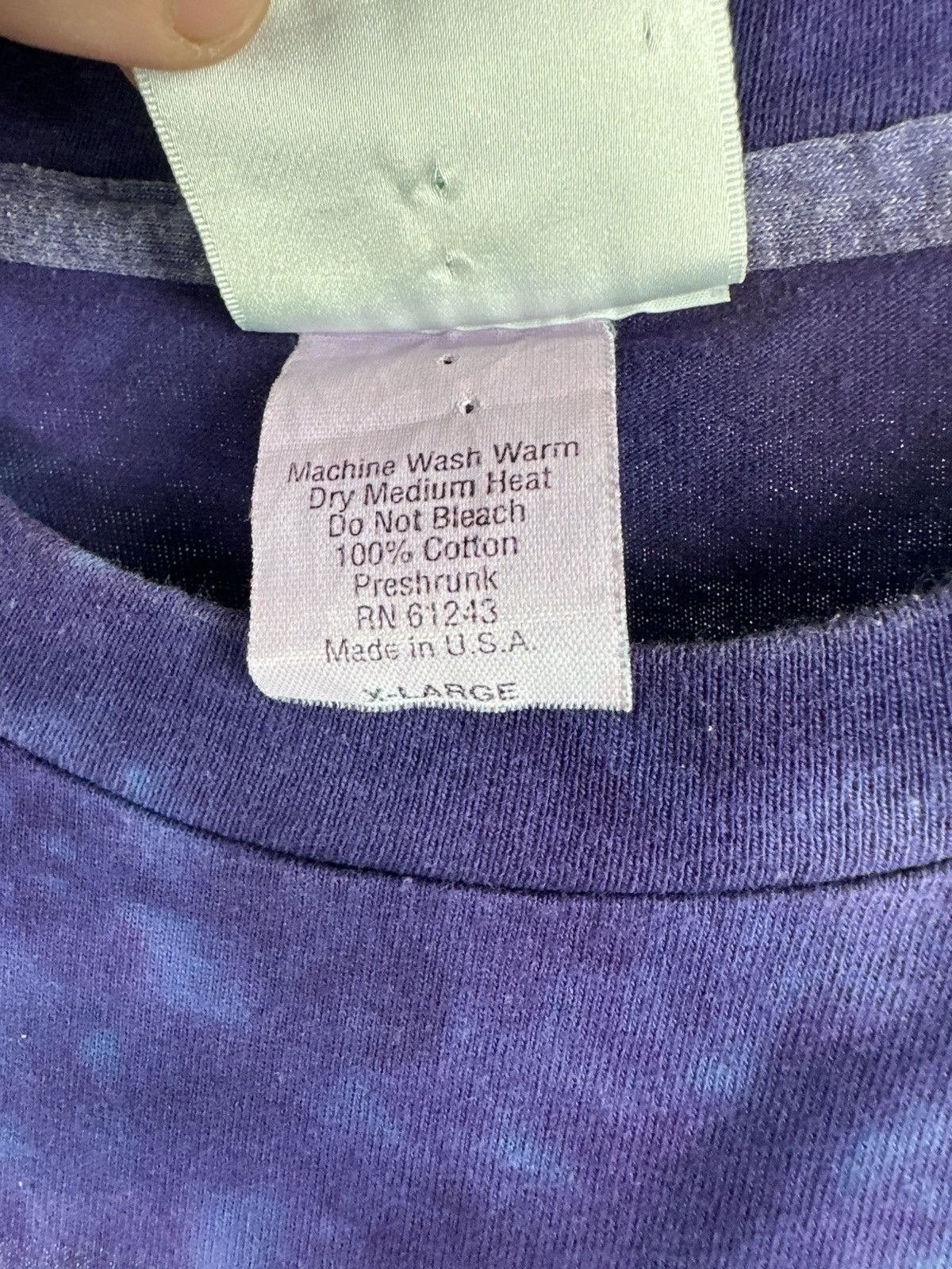 Universal Studios 1996 Twister Ride It Out Universal Studios Purple Tie Dye Size US XL / EU 56 / 4 - 8 Thumbnail