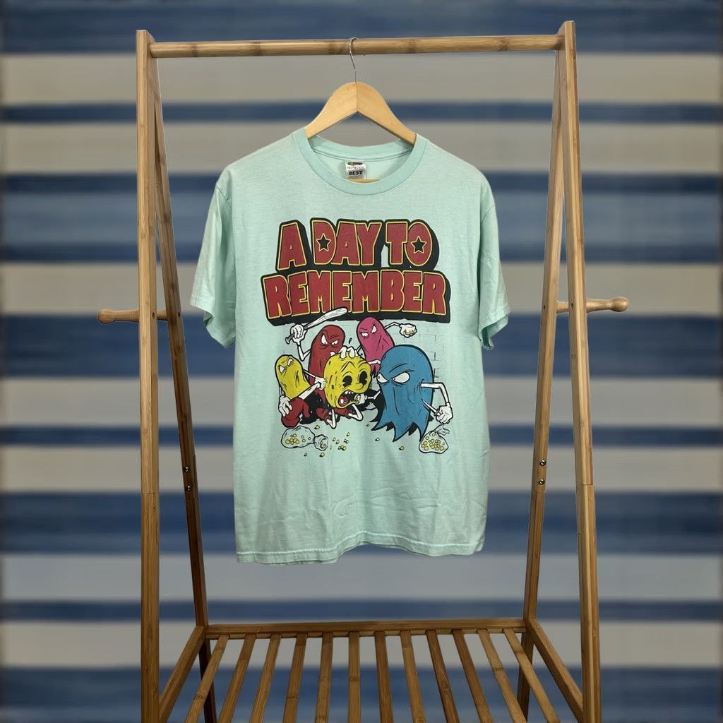 Fruit Of The Loom VTG ADTR A Day To Remember Keep Running Your Mouth Myspace Scene Emo T-Shirt L Teal Mens Size US L / EU 52-54 / 3 - 1 Thumbnail
