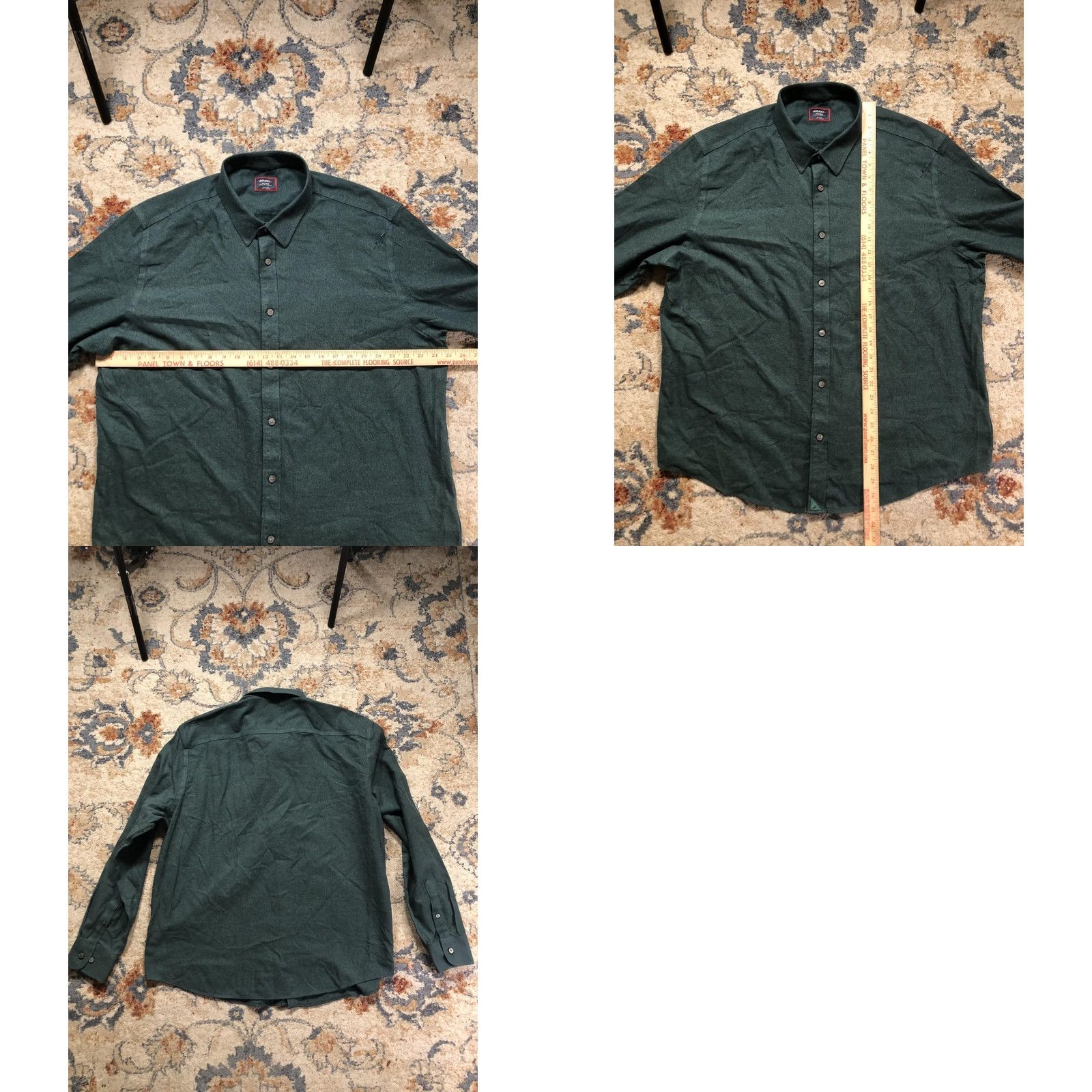 UNTUCKit UNTUCKit Shirt Mens 2XL Green Solid Non-Iron Wrinkle Free Long Sleeve Button-Up Casual Shirt Mens 2XL Green Wrinkle Free Non-Iron Button-Up Casual Size US XXL / EU 58 / 5 - 8 Thumbnail