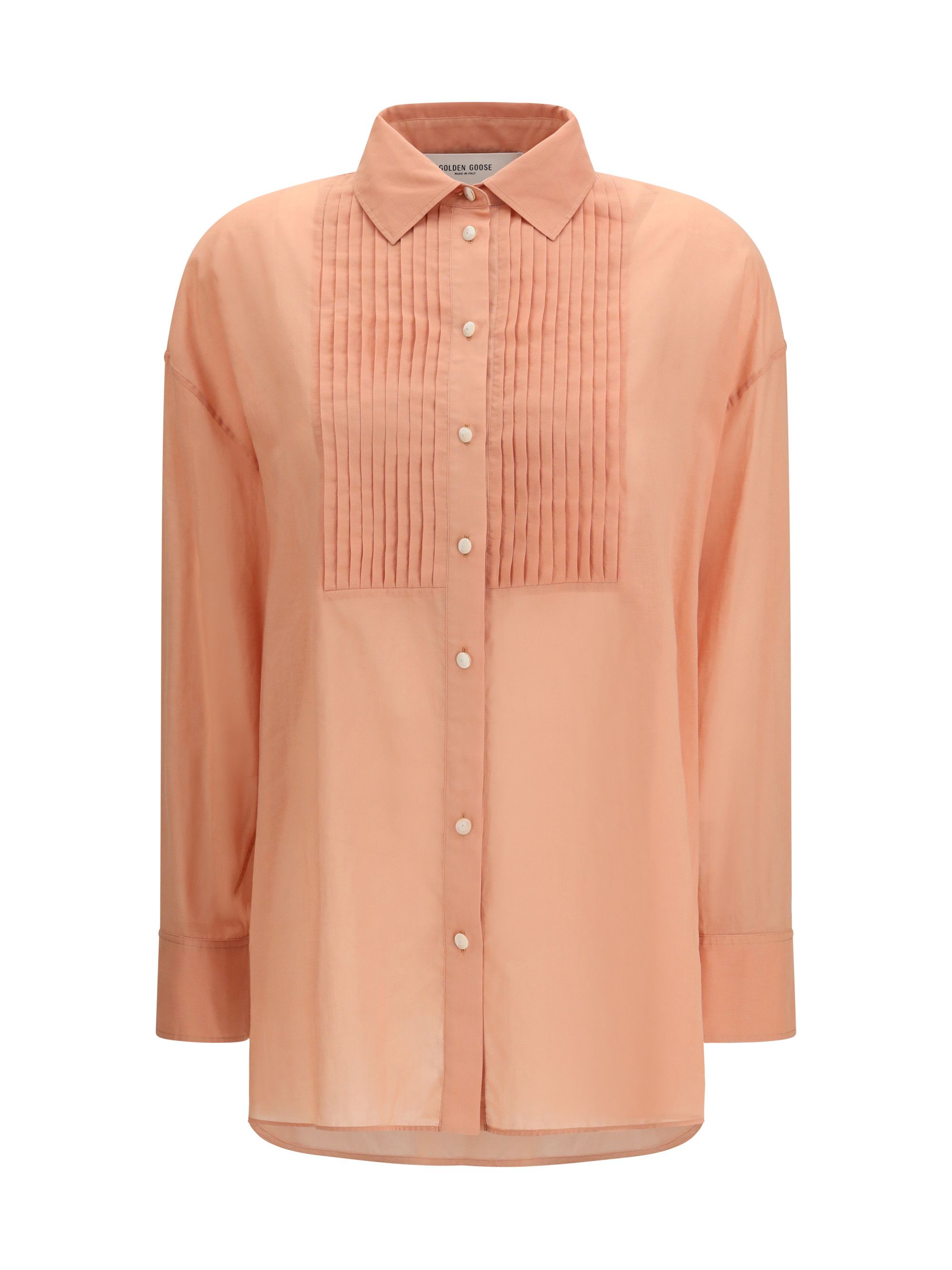 Golden Goose Oversized Shirt in cotton with pleated bib Size S / US 4 / IT 40 - 1 Thumbnail