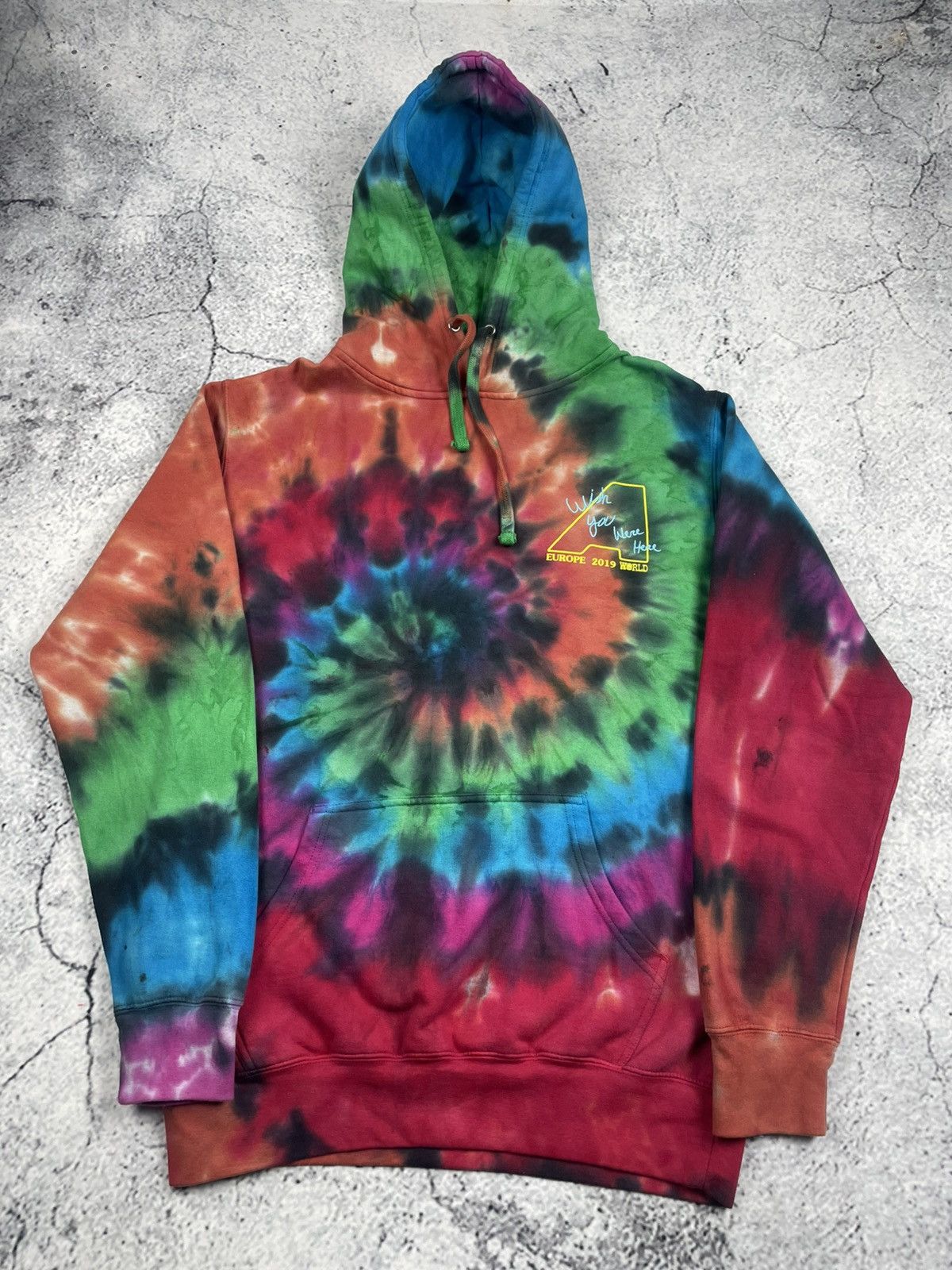 Travis Scott Astroworld L Europa 2019 Tour Tie-Dye Hoodie Streetwear Size US L / EU 52-54 / 3 - 3 Thumbnail