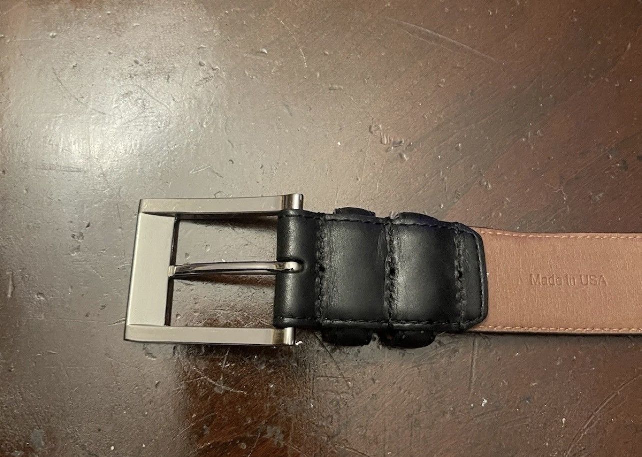 Allen Edmonds Allen Edmonds 102/40 39501 Leather Belt Made Size 40 Black Size 40 - 9 Thumbnail