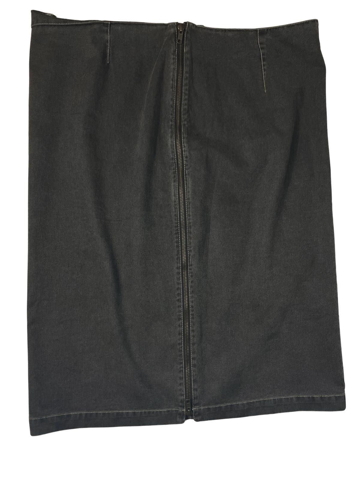 Unknown London Peruvian Connection Pencil Skirt Dark Brown Zip Size 38" / US 16 / IT 52 - 9 Thumbnail