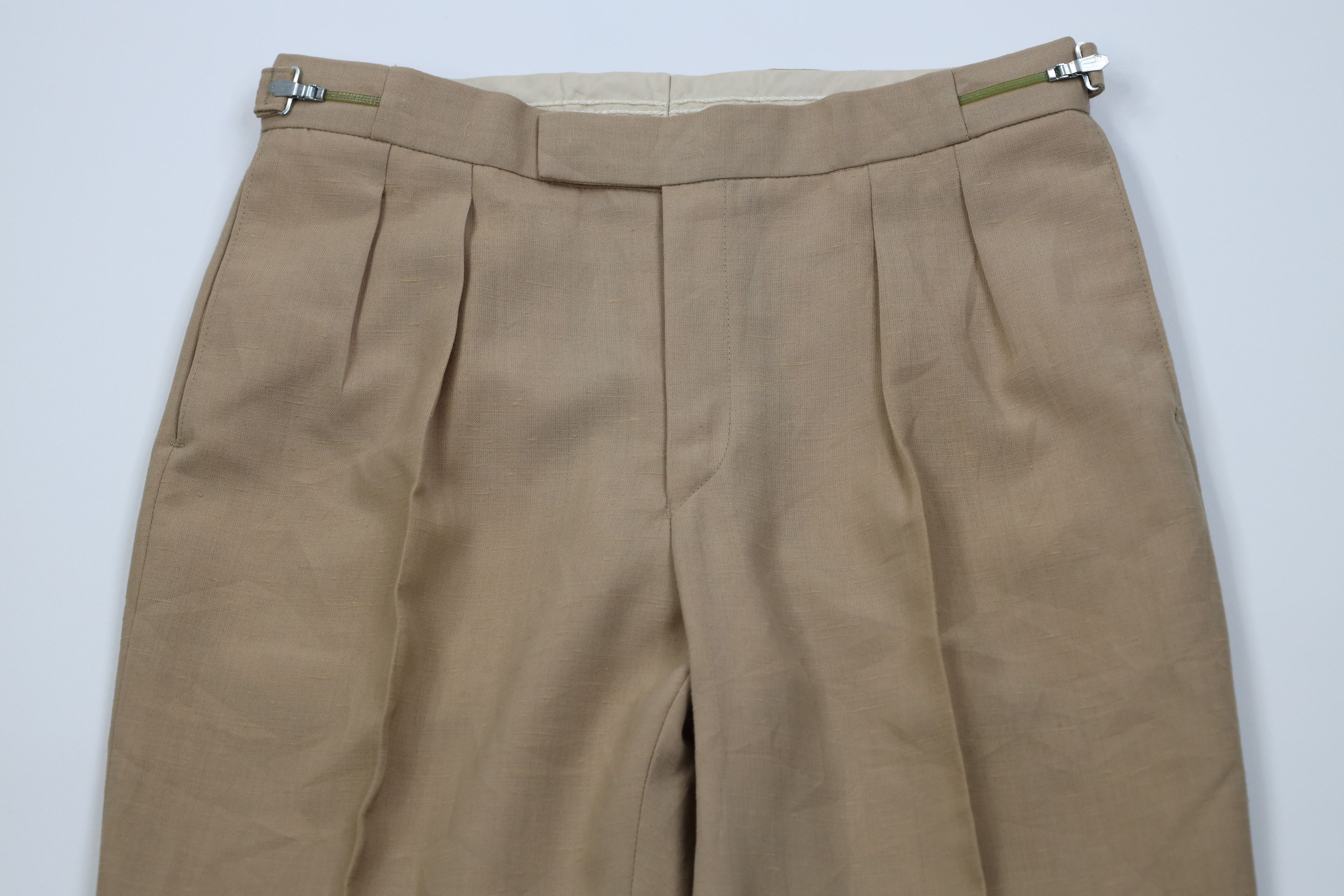 Vintage Vintage 50s 60s Rockabilly Knit Wide Leg Chino Pants Size US 32 / EU 48 - 2 Thumbnail