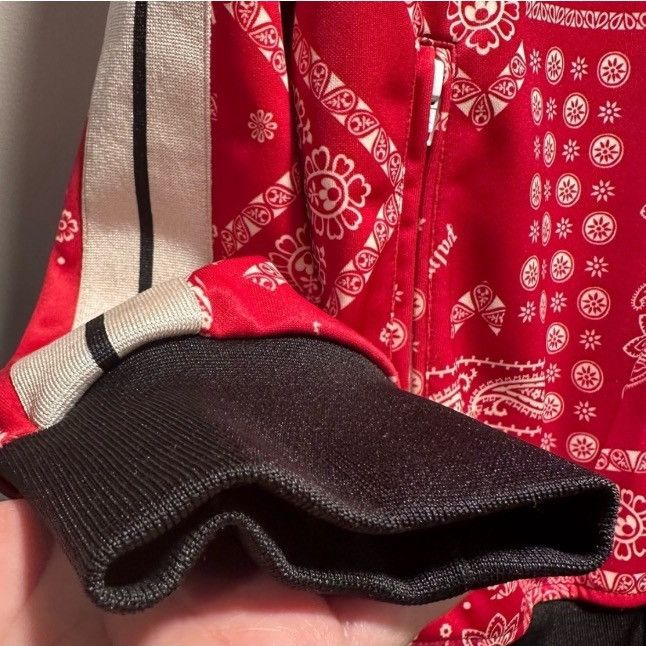 Palm Angels Palm Angels Bandana Track Jacket Zip Up Maroon & Red, Unisex Size US XL / EU 56 / 4 - 10 Thumbnail