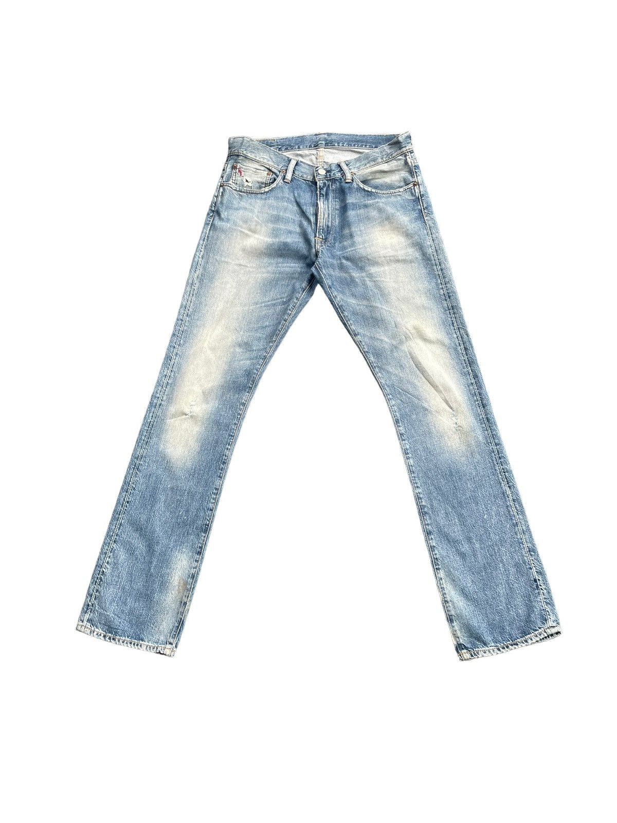 Ralph Lauren Ralph Lauren Slim Straight Distresed Denim Size US 33 - 1 Thumbnail