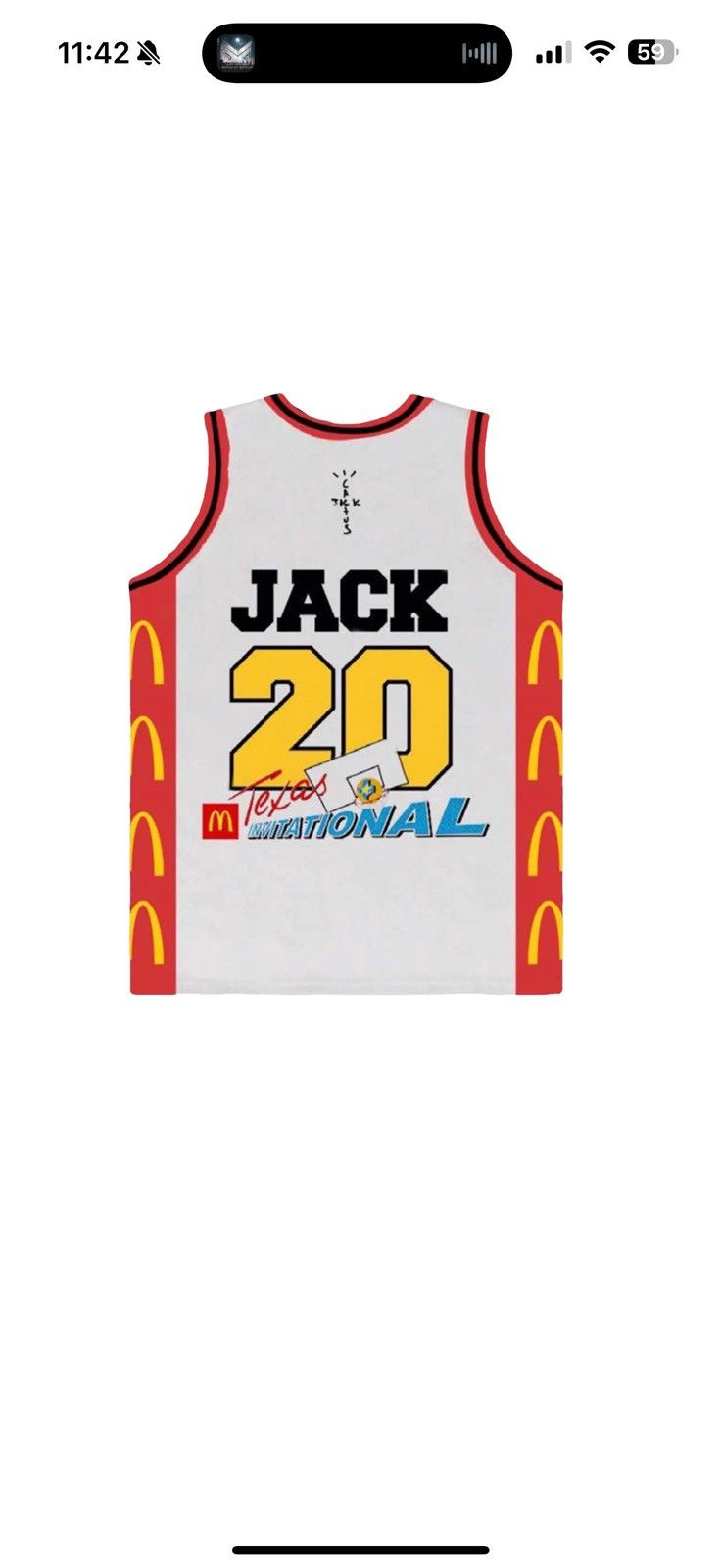 Other Cactus Jack All American Jersey Size US XL / EU 56 / 4 - 3 Thumbnail