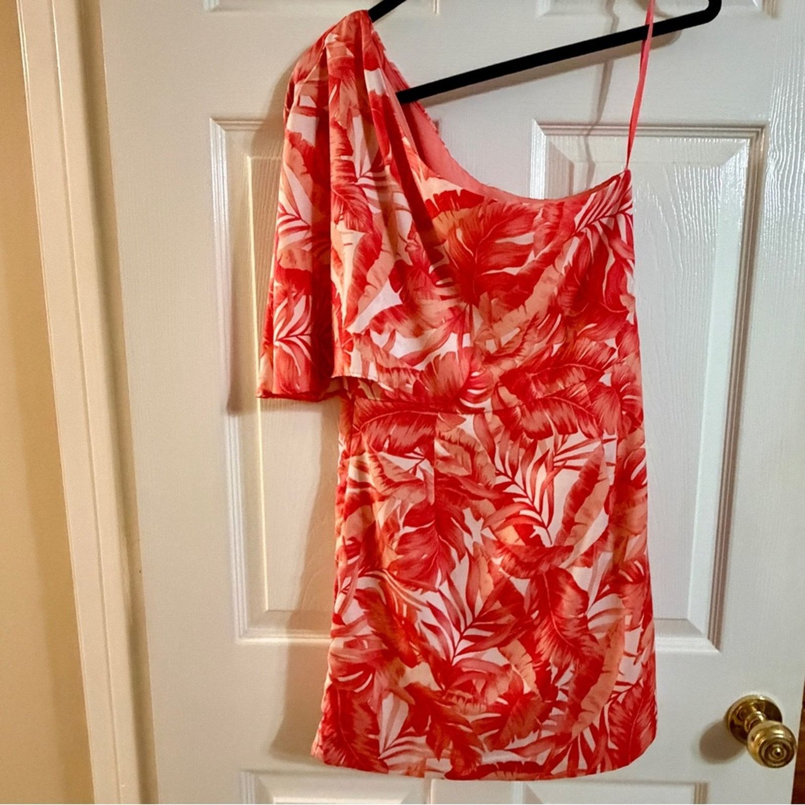 0 DO+BE One Shoulder Tropical Print Dress Resort Vacation Sz M Size M / US 6-8 / IT 42-44 - 5 Thumbnail
