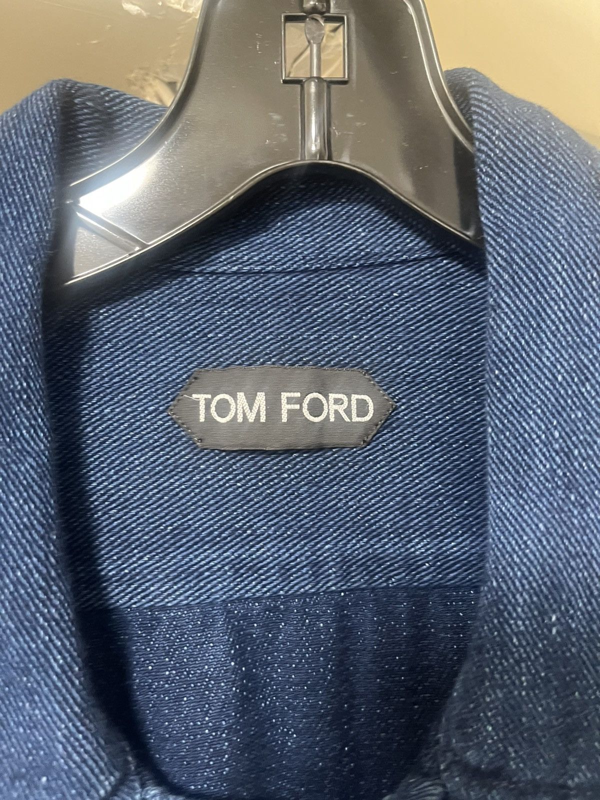 Tom Ford Tom Ford Dark Wash Denim Overshirt Sz 39 Size US S / EU 44-46 / 1 - 3 Thumbnail