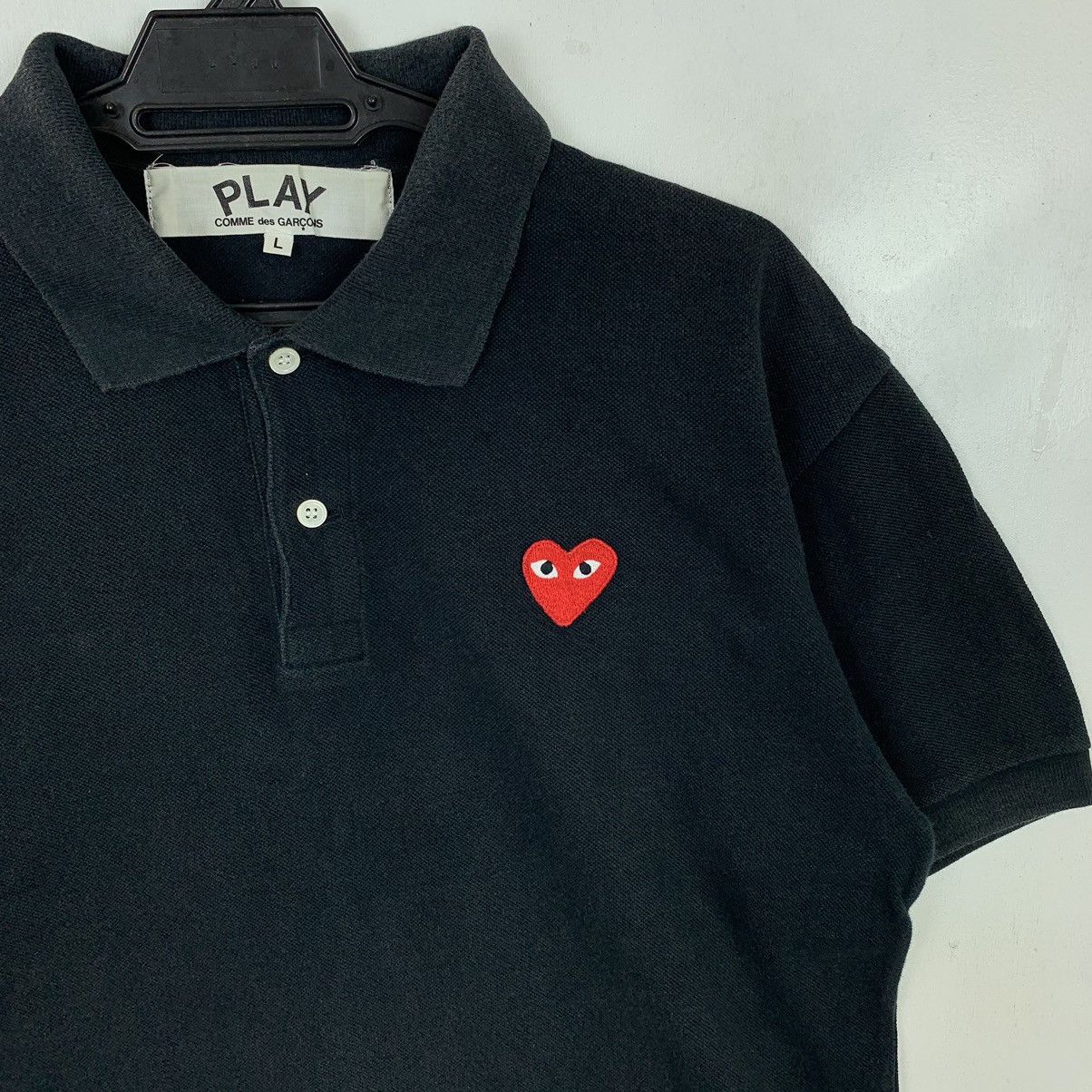 Comme des Garcons PLAY × Vintage AD 2005 Comme Des Garcons Play Polos Shirt Size US L / EU 52-54 / 3 - 2 Thumbnail