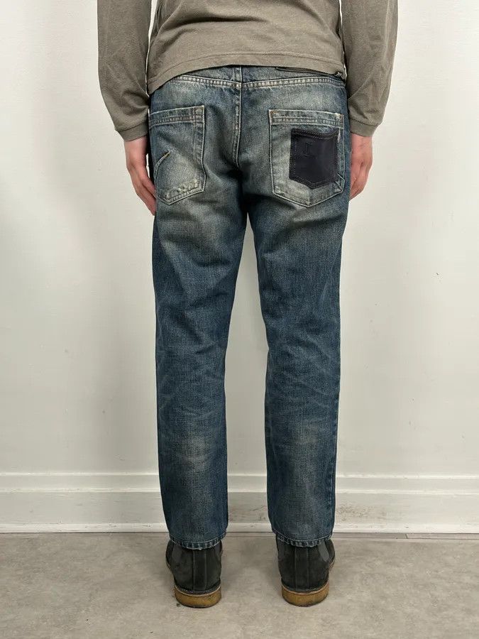 John Galliano AW2011 John Galliano Blue Distressed Denim Jeans Size US 31 - 2 Thumbnail