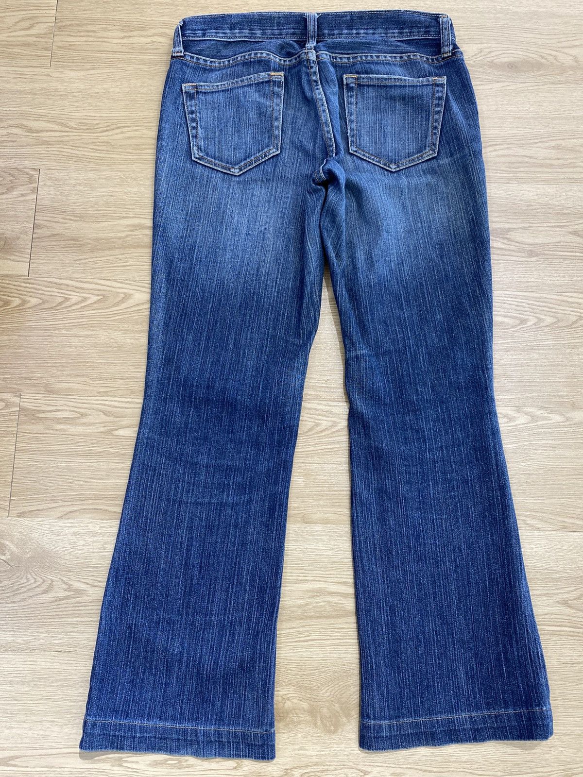 Gap GAP Blue Wash Style Ribbed Flare Jeans Size US 30 / EU 46 - 3 Thumbnail