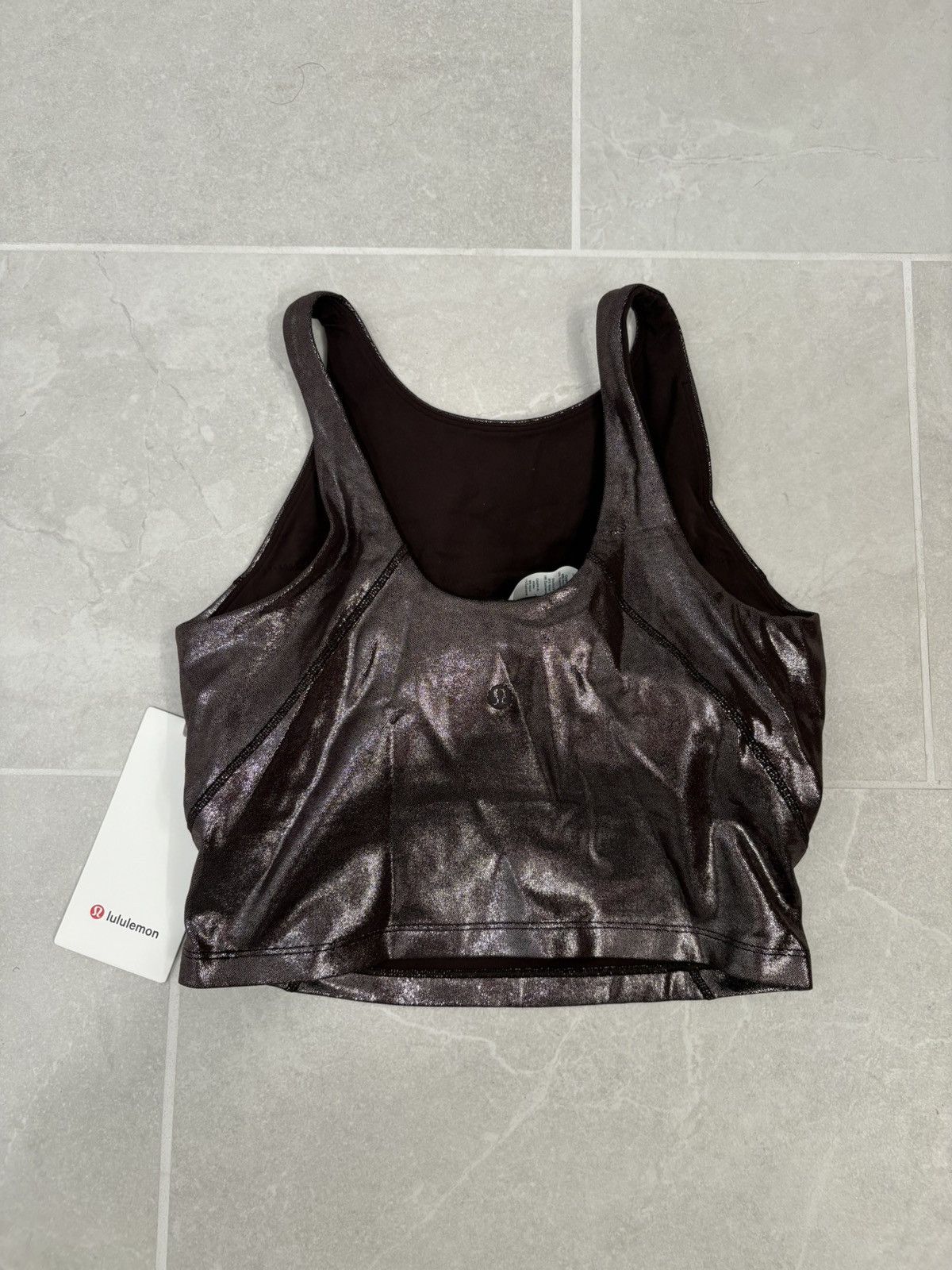 Lululemon Lululemon Align High Neck Tank Foil French Press Sz 6 Size M / US 6-8 / IT 42-44 - 4 Thumbnail