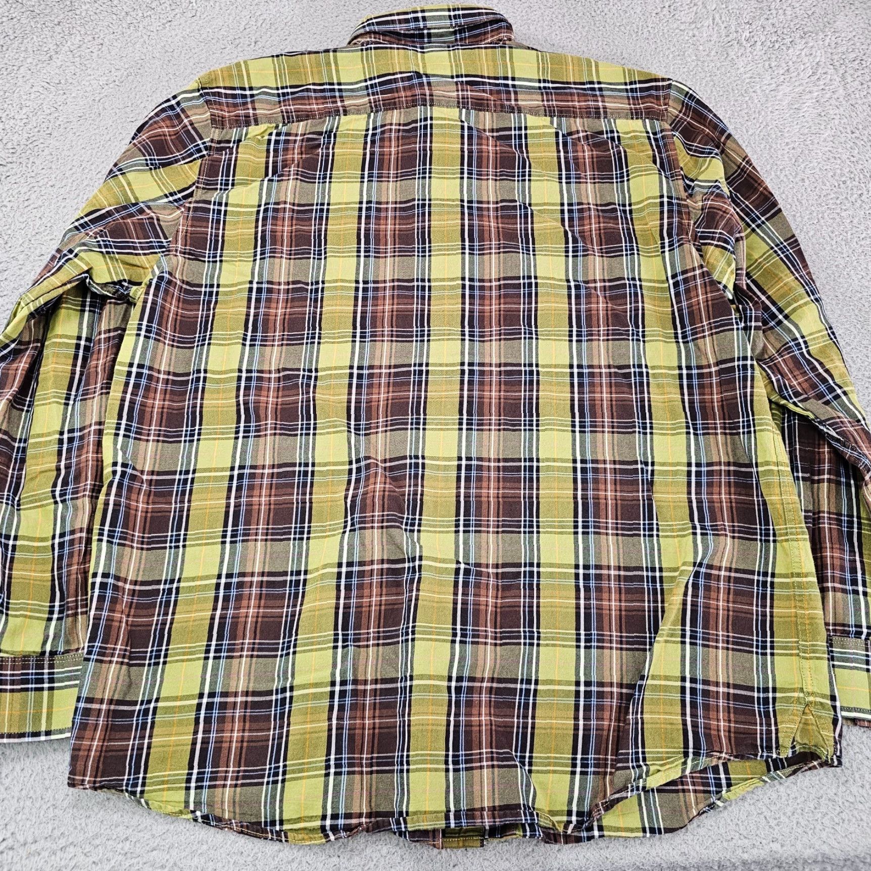 Cutter & Buck Cutter & Buck Shirt Mens Small Green Brown Plaid Button Up Long Sleeve Casual Formal Workwear Size US S / EU 44-46 / 1 - 6 Thumbnail