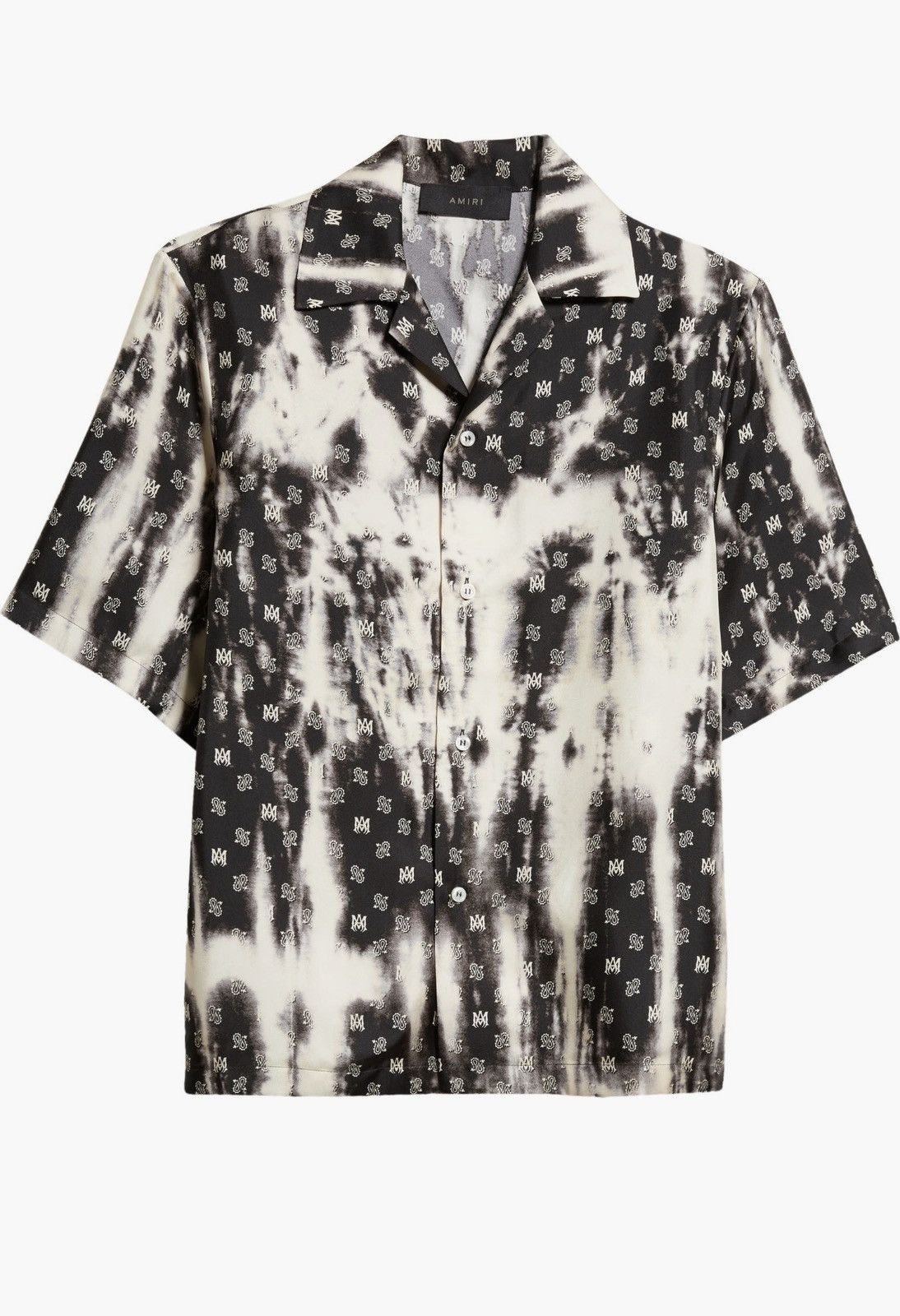 Amiri Amiri Bleach Tie Dye Bandana Logo Silk shirt | Grailed 