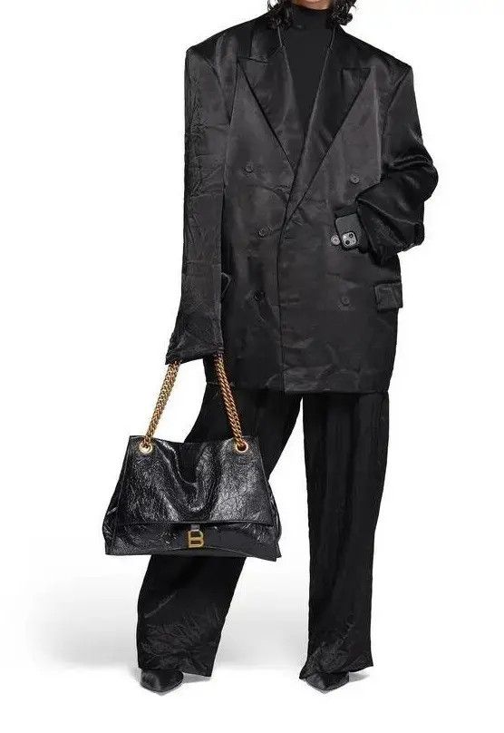Balenciaga o1s1wg110126 Steroid Jacket in Black Size US XXL / EU 58 / 5 - 3 Thumbnail