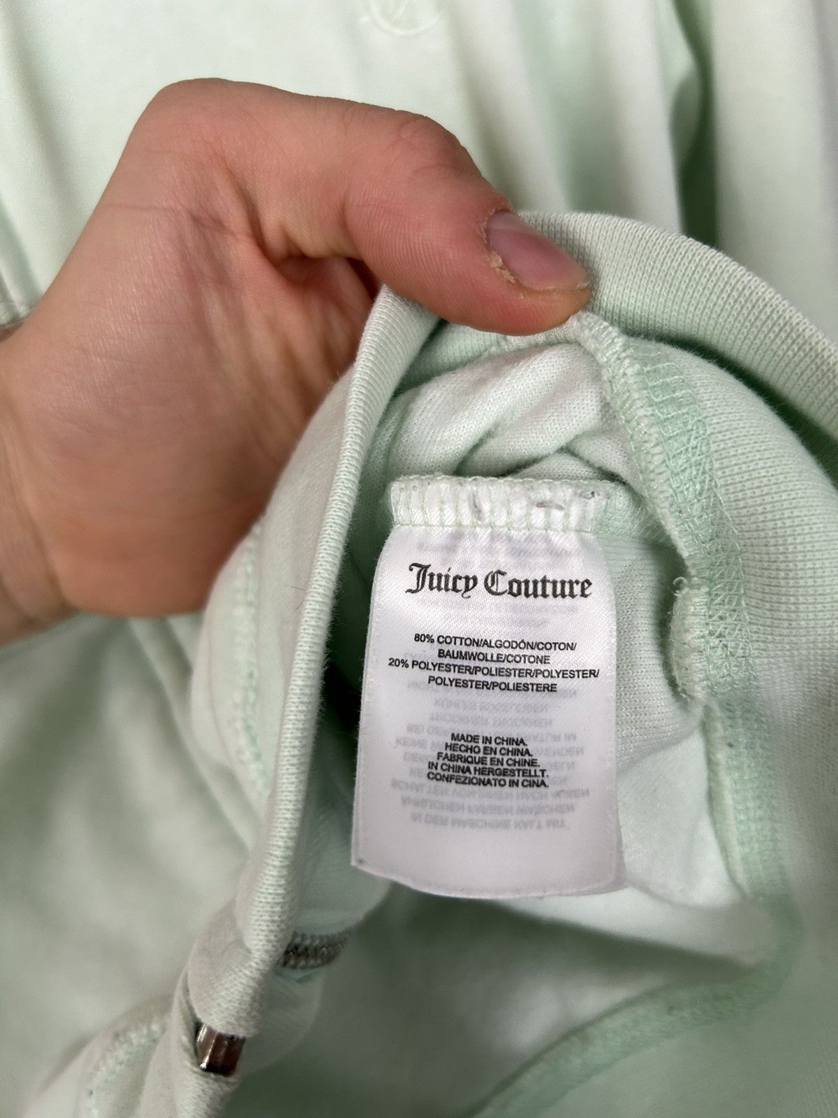 Juicy Couture Juicy Couture Green Neon Zip Hoodie Streetwear Hype Size M / US 6-8 / IT 42-44 - 6 Thumbnail