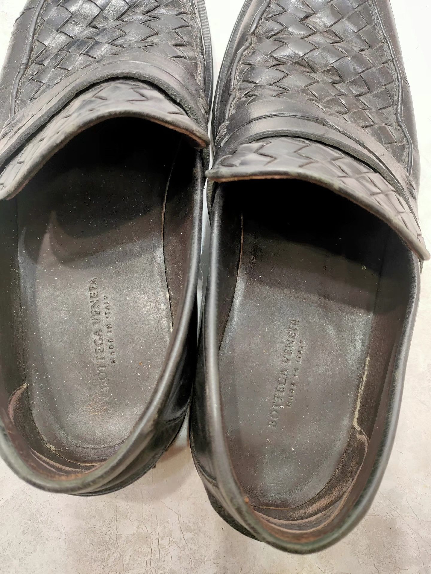 Bottega Veneta BOTTEGA VENETA Men's Woven Leather Shoes K29 Size US 7.5 / EU 40-41 - 3 Thumbnail