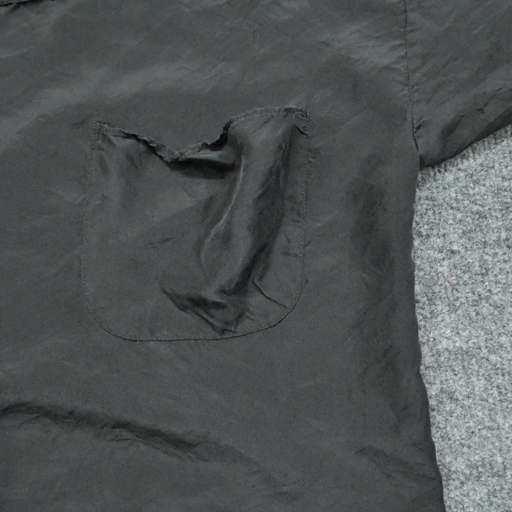 Vintage VINTAGE Son Of John Dress Womens 0 Black Silk Oversized Pocket Shirt Loose USA Made NYC Size XS / US 0-2 / IT 36-38 - 3 Thumbnail