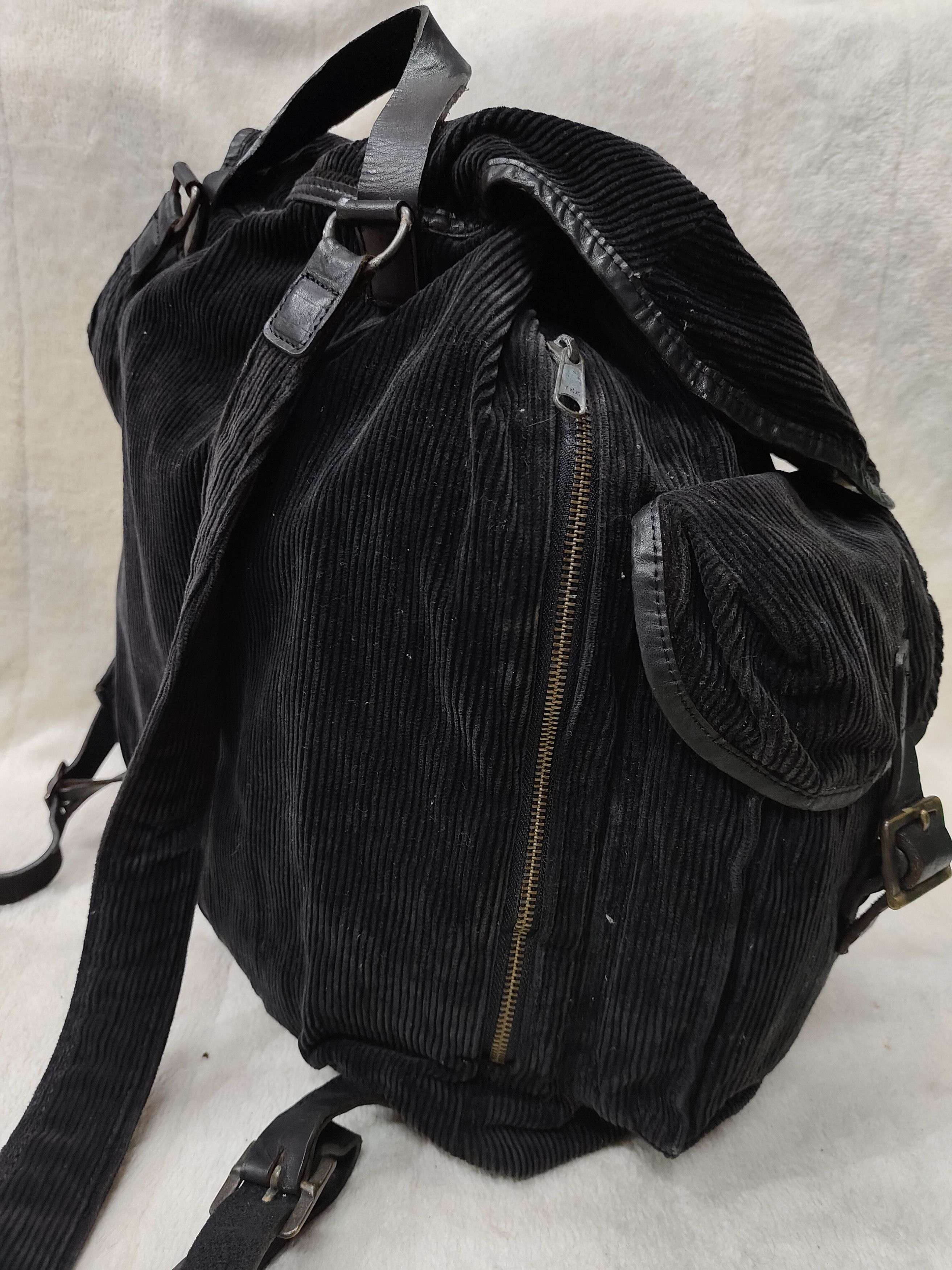 Yohji Yamamoto RARE 🇯🇵 Y's For Men 🇯🇵 Corduroy Multi Pocket Backpack Size ONE SIZE - 8 Thumbnail
