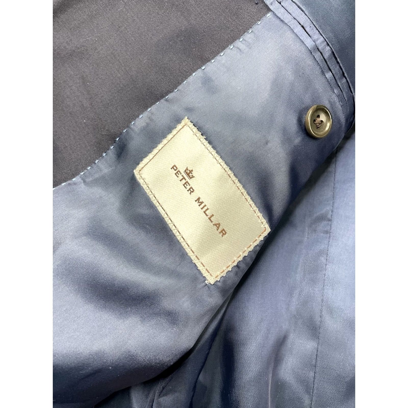 Peter Millar Peter Millar Sport Coat Blazer Blue Wool Jacket Mens 44T Canada Size 44R - 3 Thumbnail