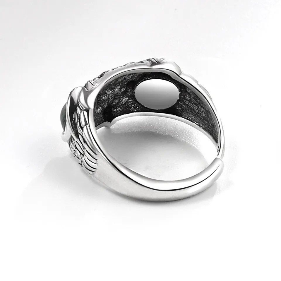 Jewelry × Vintage 925 Sterling Silver Geometric Retro Owl Rings Size ONE SIZE - 4 Thumbnail