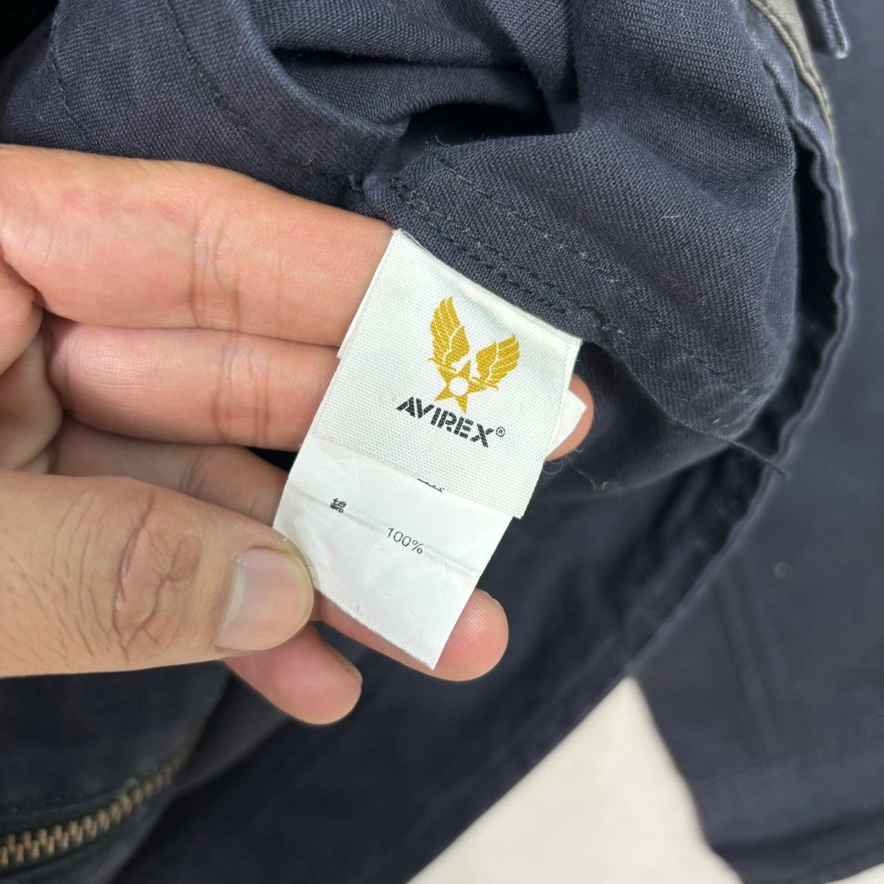 Avirex Avirex Type D-1 Navy Canvas Flight Jacket XL Army Air Corps Size US XL / EU 56 / 4 - 8 Thumbnail