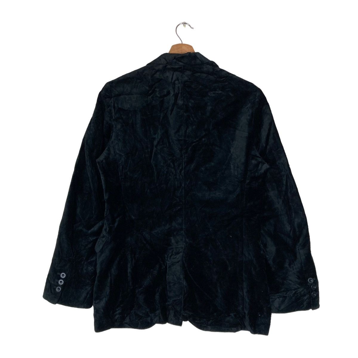 Vintage Vintage The Semantic Design Flat Button Velvet Coat Blazer Size US M / EU 48-50 / 2 - 4 Thumbnail