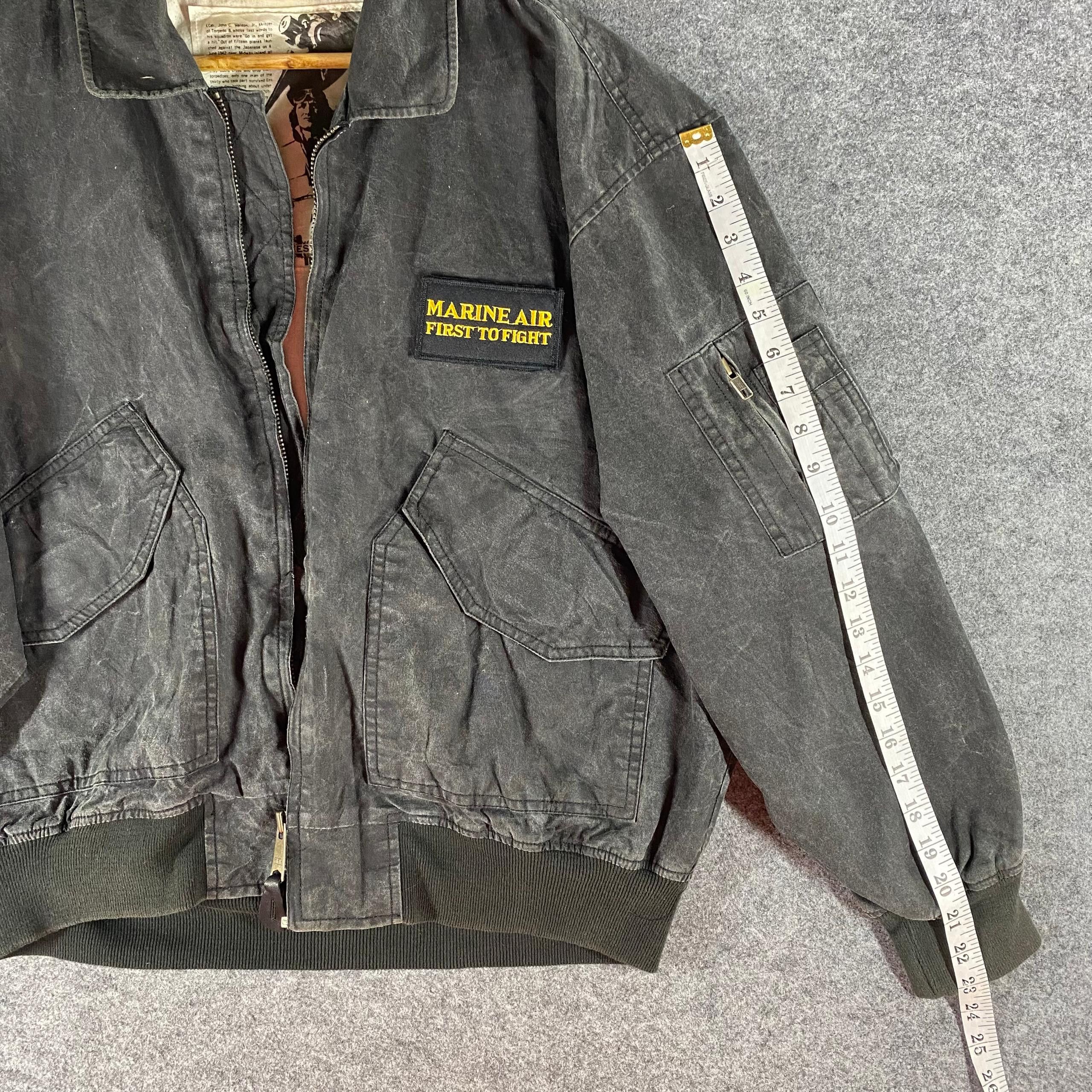 Japanese Brand Vintage Us Marine Air Fressy Hotts Bombers Jacket Size US L / EU 52-54 / 3 - 7 Thumbnail