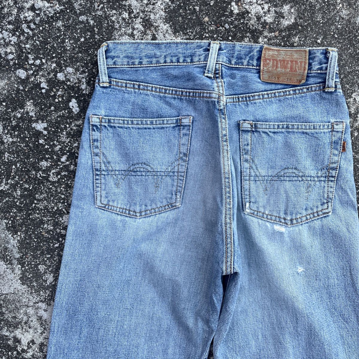 Edwin Vintage Edwin Distressed Slevedge Redline Denim Jeans Size US 28 / EU 44 - 9 Thumbnail