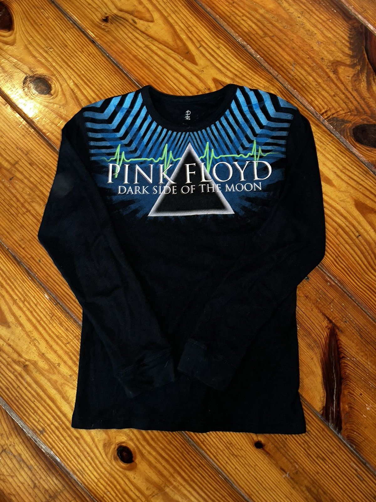 image of Band Tees x Pink Floyd Dsotm Pink Floyd Long-Sleeve in Black, Men's (Size Medium)