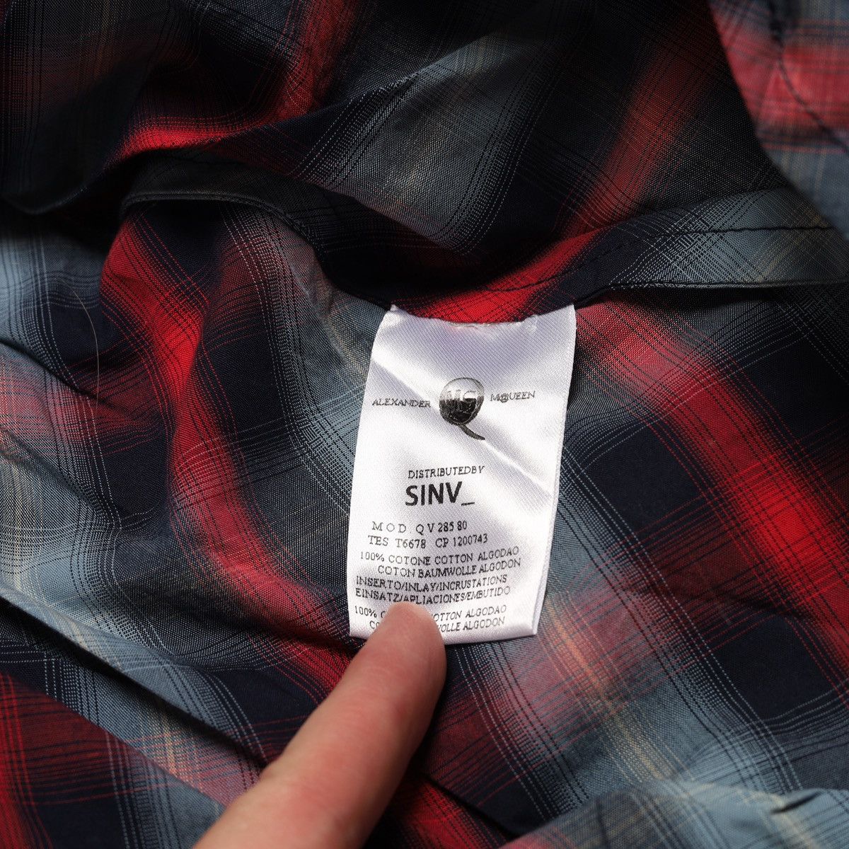 Alexander McQueen Alexander McQueen MCQ Denim Dress with Plaid Skirt Grunge Size S / US 4 / IT 40 - 18 Thumbnail