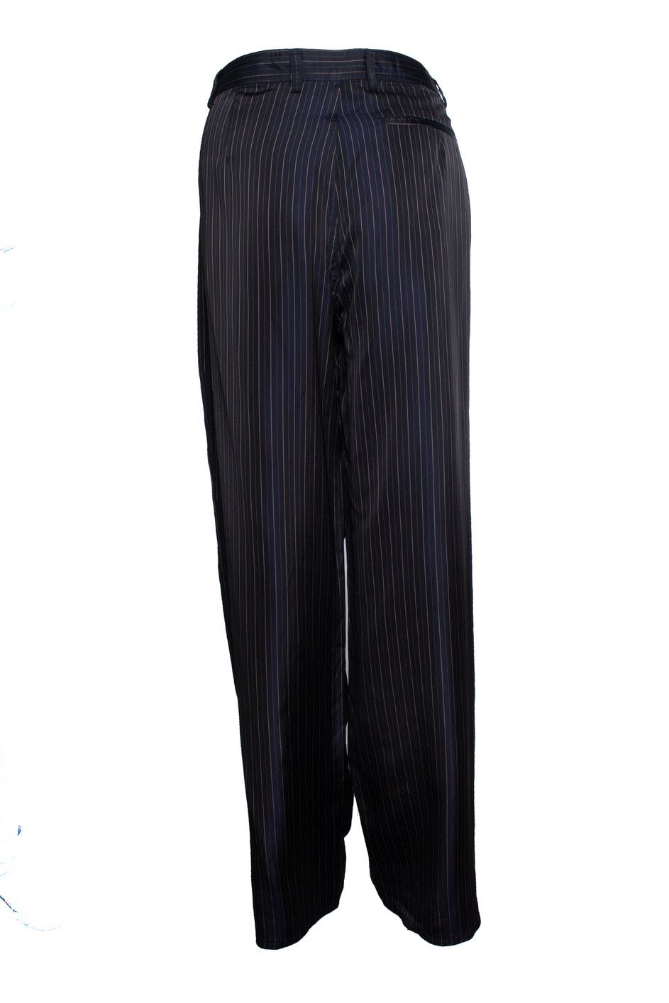Dries Van Noten Dries van noten, striped wide leg shiny pantalon Size 28" / US 6 / IT 42 - 3 Thumbnail