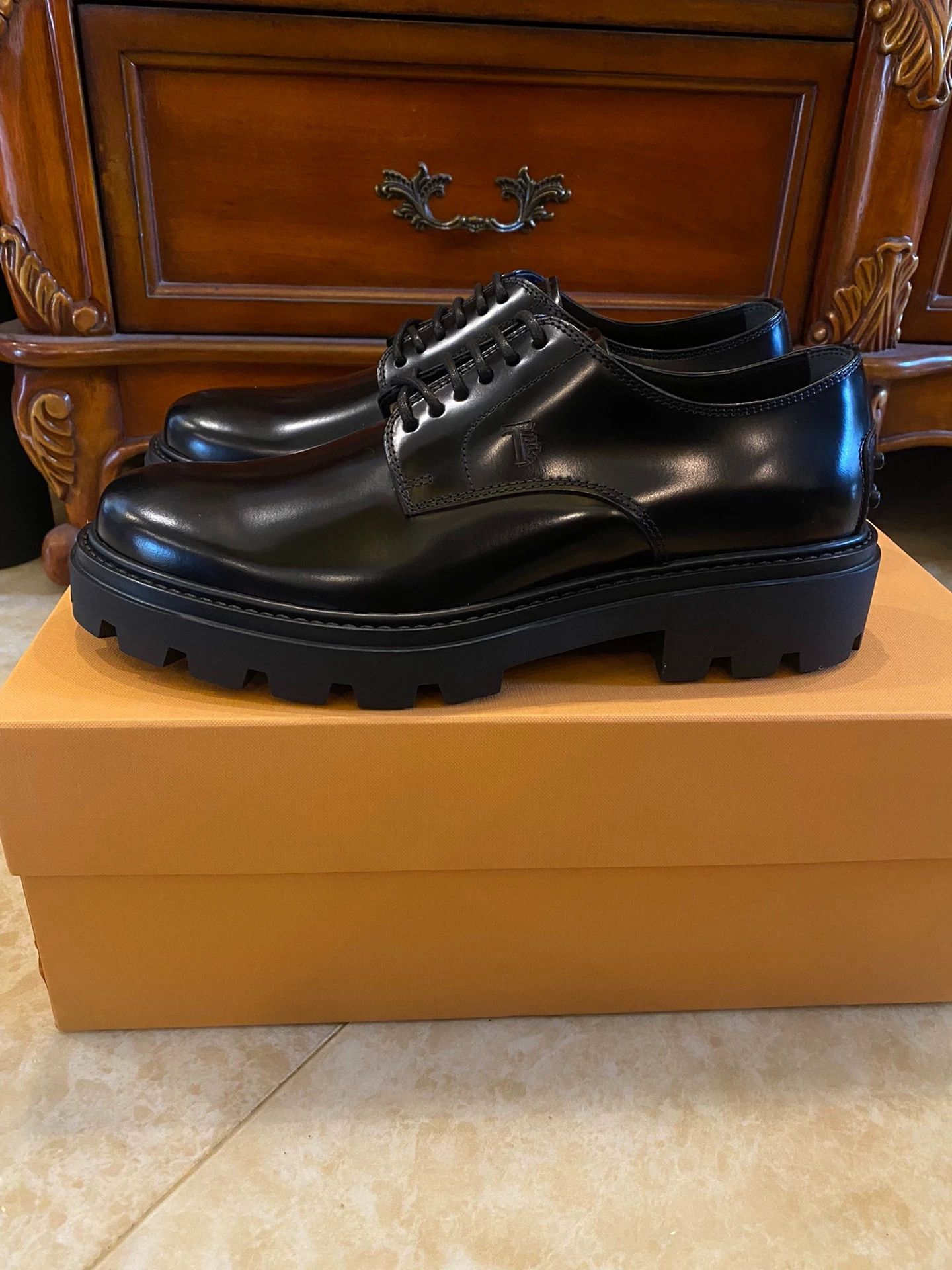 Tod's TODS Platform Derby Shoe New Authentic 7,8,9 Size US 9 / EU 42 - 1 Thumbnail