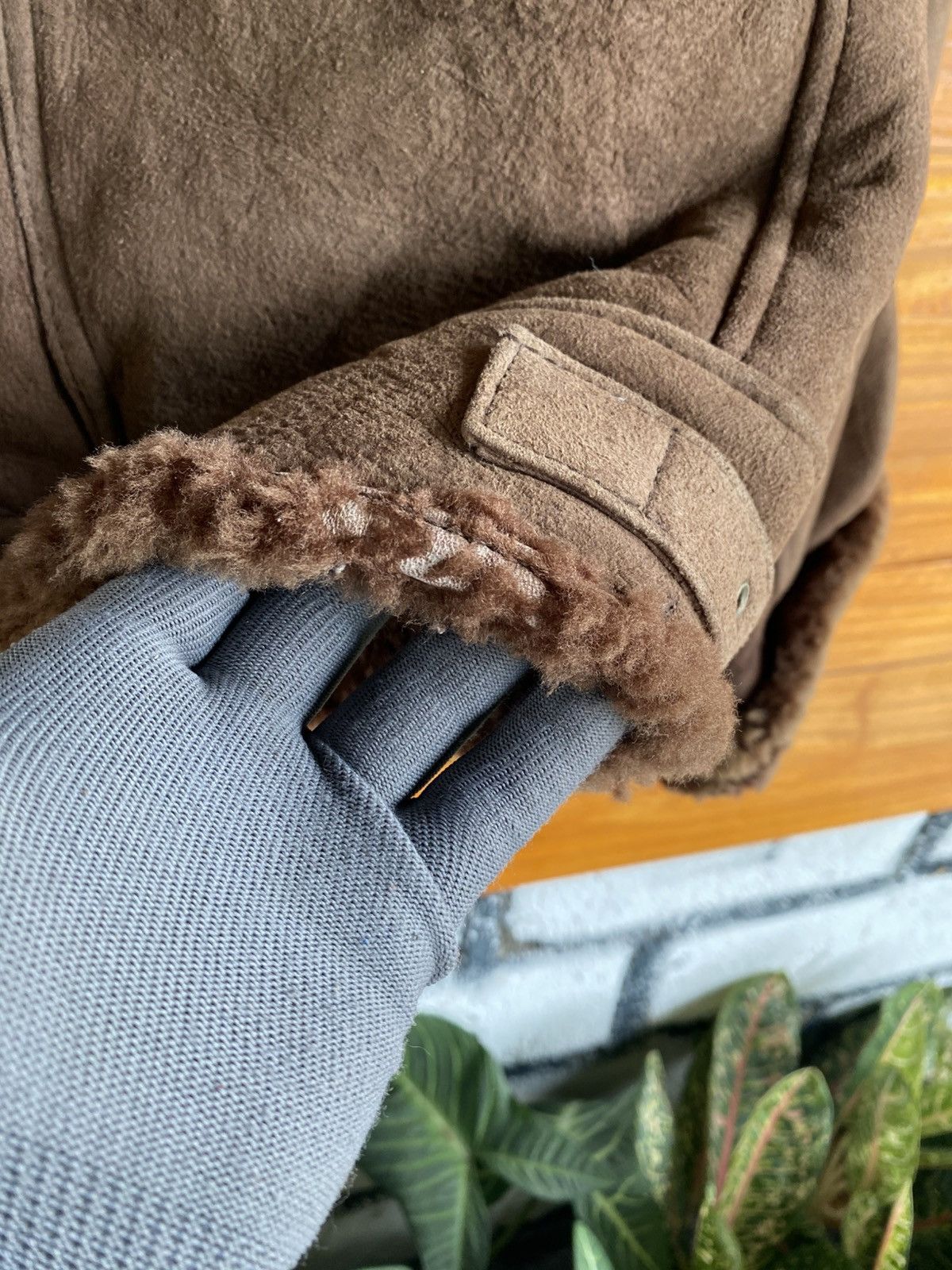 Vintage Vintage NEWS 1985 Shearling Aviator Jacket Brown Faux Suede Size US M / EU 48-50 / 2 - 7 Thumbnail