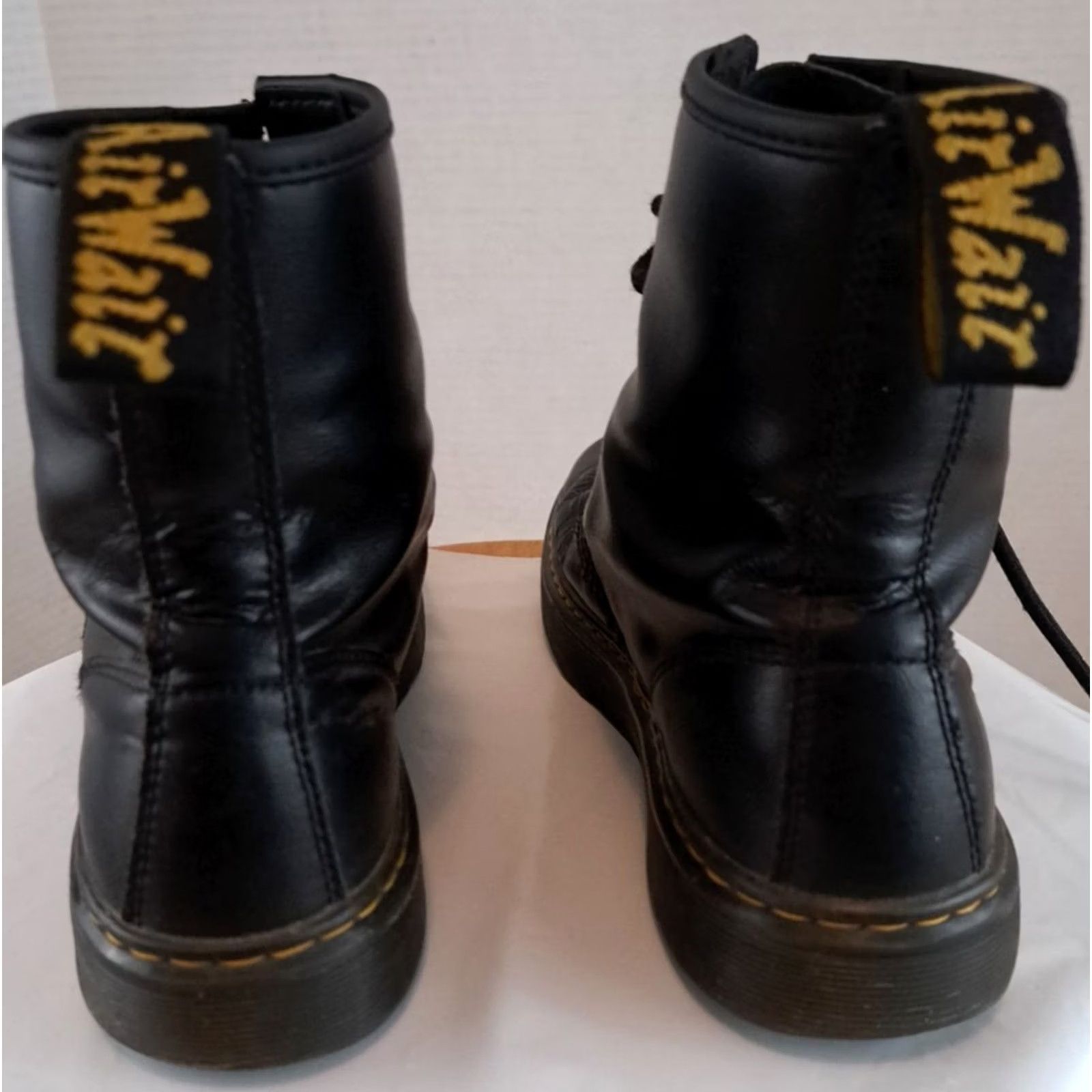 Dr. Martens VINTAGE Doc Martens Zavala Combat Boots Mens US 7 USW 8.5-9 EUC Leather Black 1460 Boots Combat Pattern Solid 14-12-3 Size US 7 / EU 40 - 6 Thumbnail