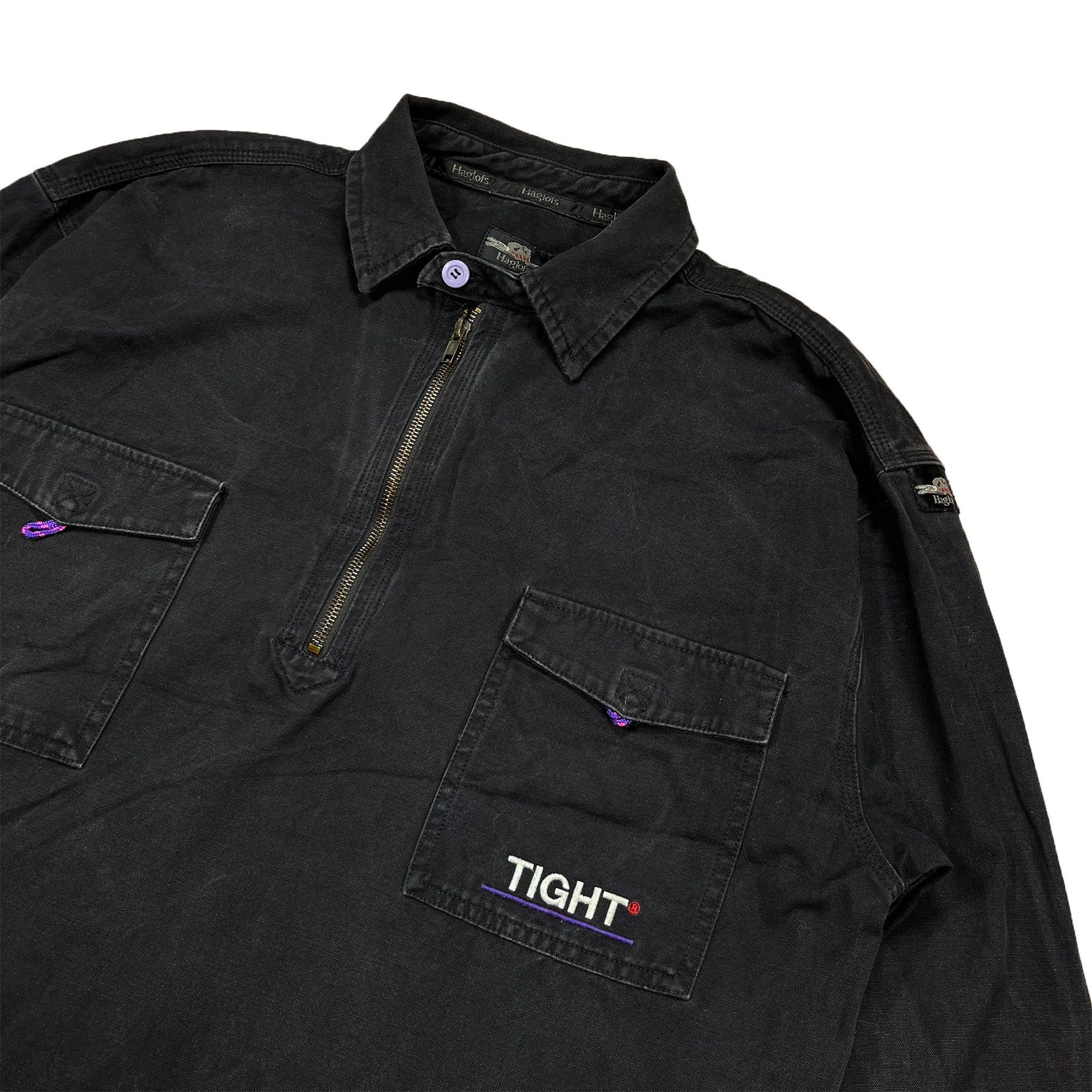Haglofs Vintage 90s Haglofs Tight Denim Overshirt Jacket • L size Size US L / EU 52-54 / 3 - 4 Thumbnail