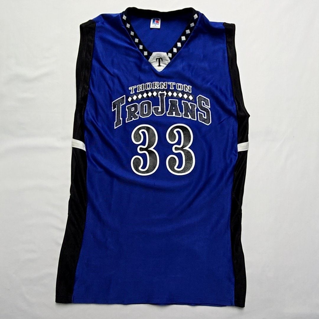 Russell Athletic Vintage Russell Athletic Thornton Trojans Basketball Jersey Size US L / EU 52-54 / 3 - 1 Thumbnail