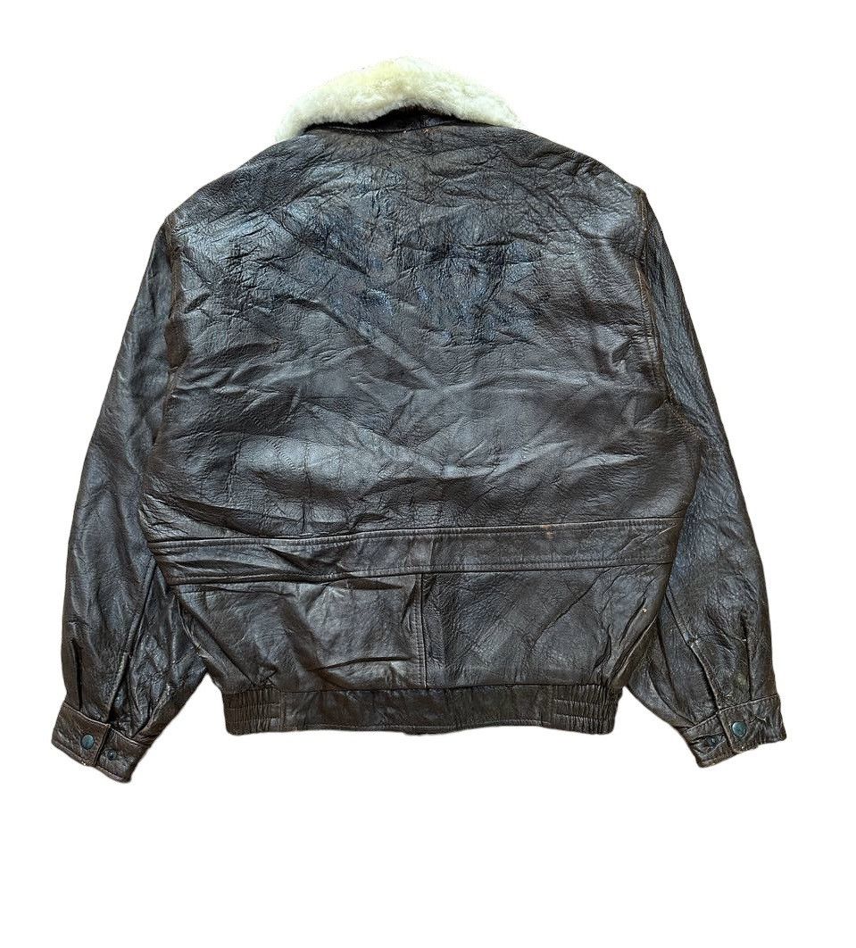 Beverly Hills Polo Club Vtg Polo Club Fur Collar Leather Jacket Size US M / EU 48-50 / 2 - 8 Thumbnail