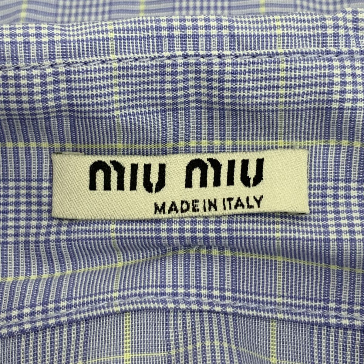 Miu Miu Miu Miu Blue Lace Monogram Embroidered Cotton Shirt Size S / US 4 / IT 40 - 5 Thumbnail