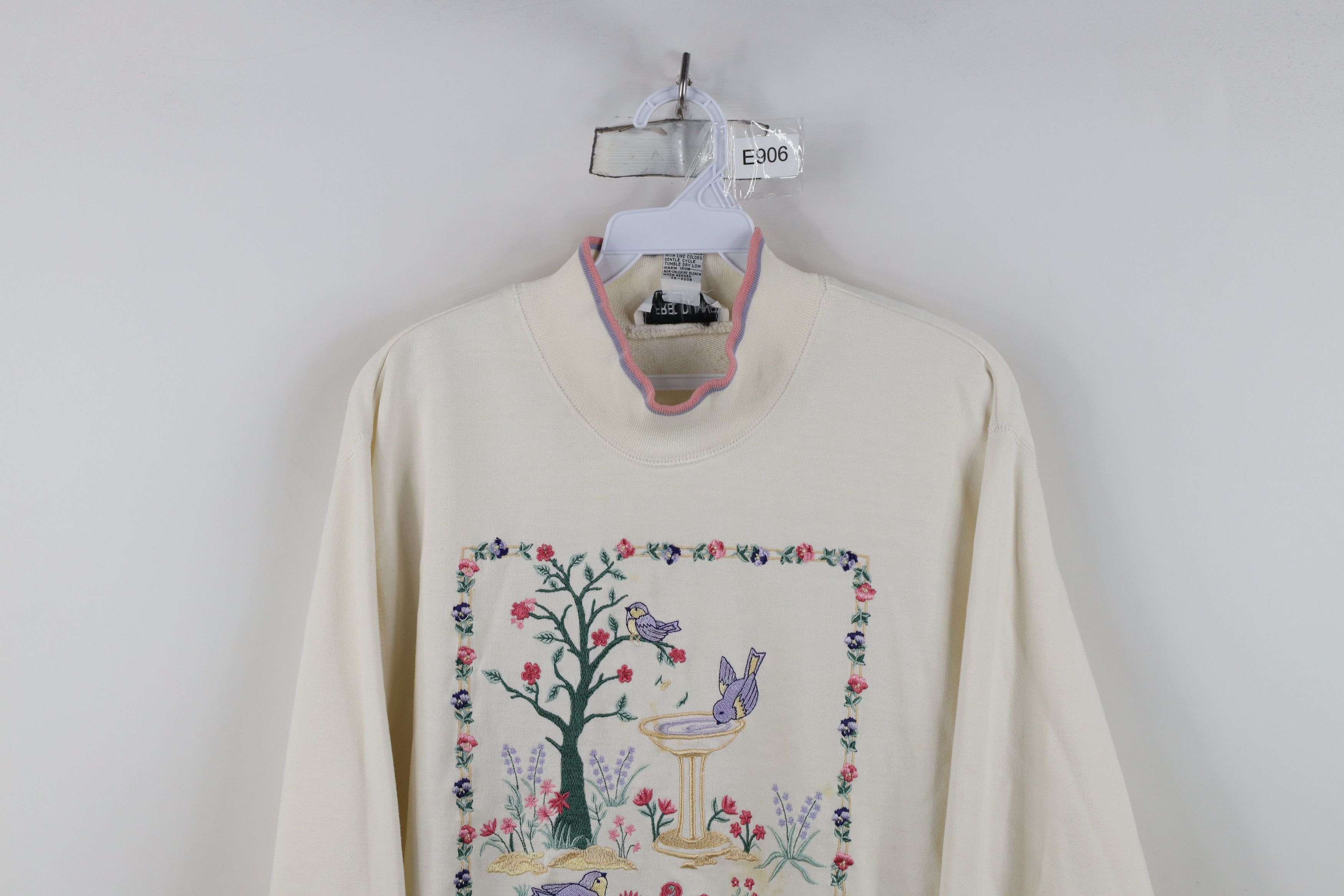 Vintage Vintage 90s Streetwear Nature Flower Bird Sweatshirt Size M / US 6-8 / IT 42-44 - 2 Thumbnail
