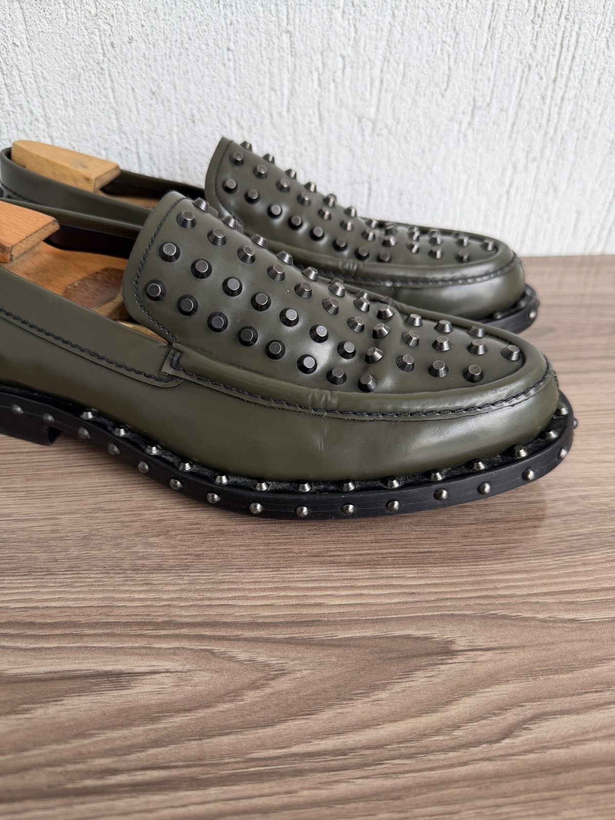 Prada 🔋❗️ Archival 🕷️Studded loafers Size US 10 / EU 43 - 7 Thumbnail