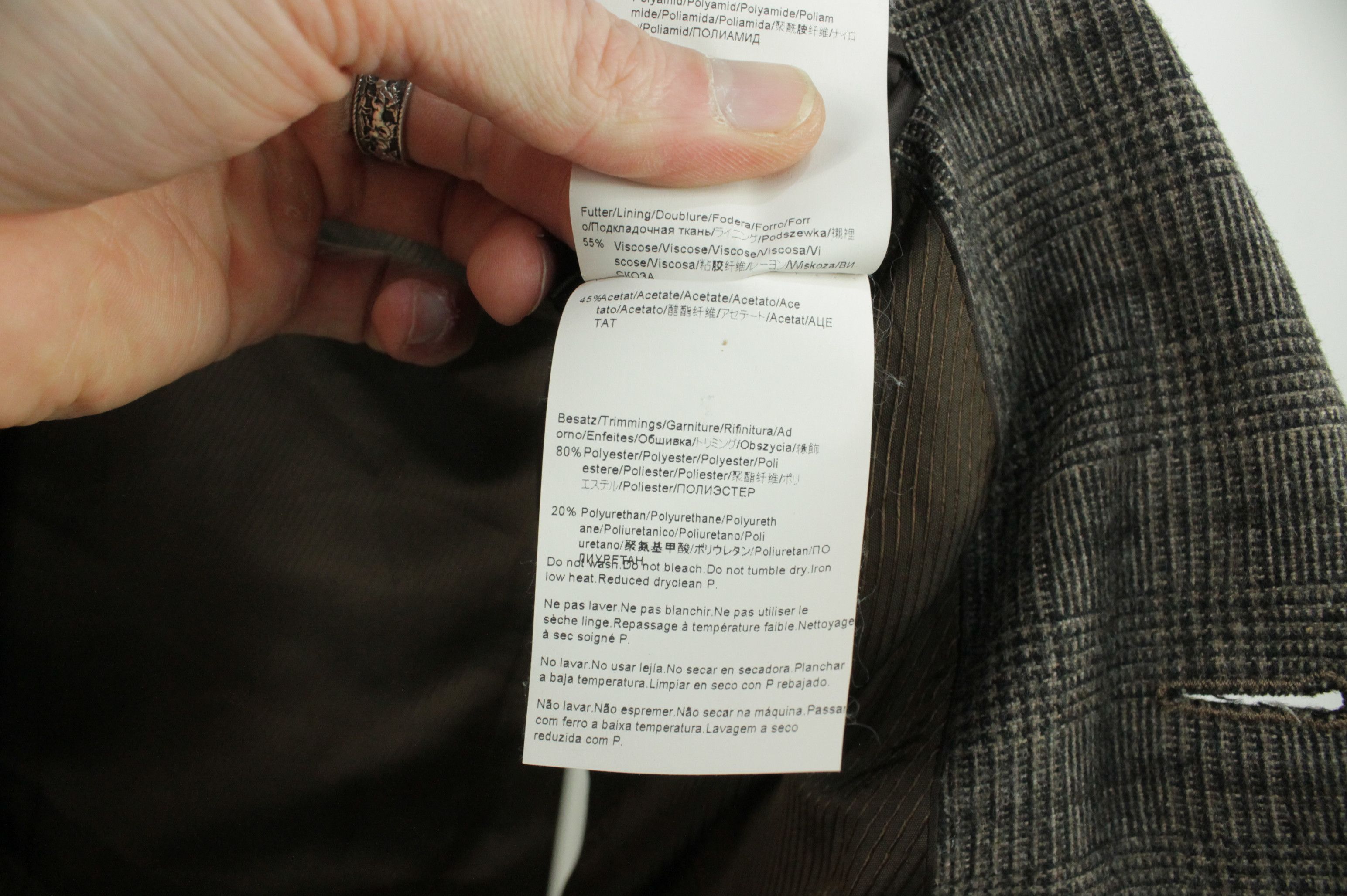 Hugo Boss Hugo Boss Flannel Wool Blend Elbow Patch Blazer Jacket Size US M / EU 48-50 / 2 - 11 Thumbnail
