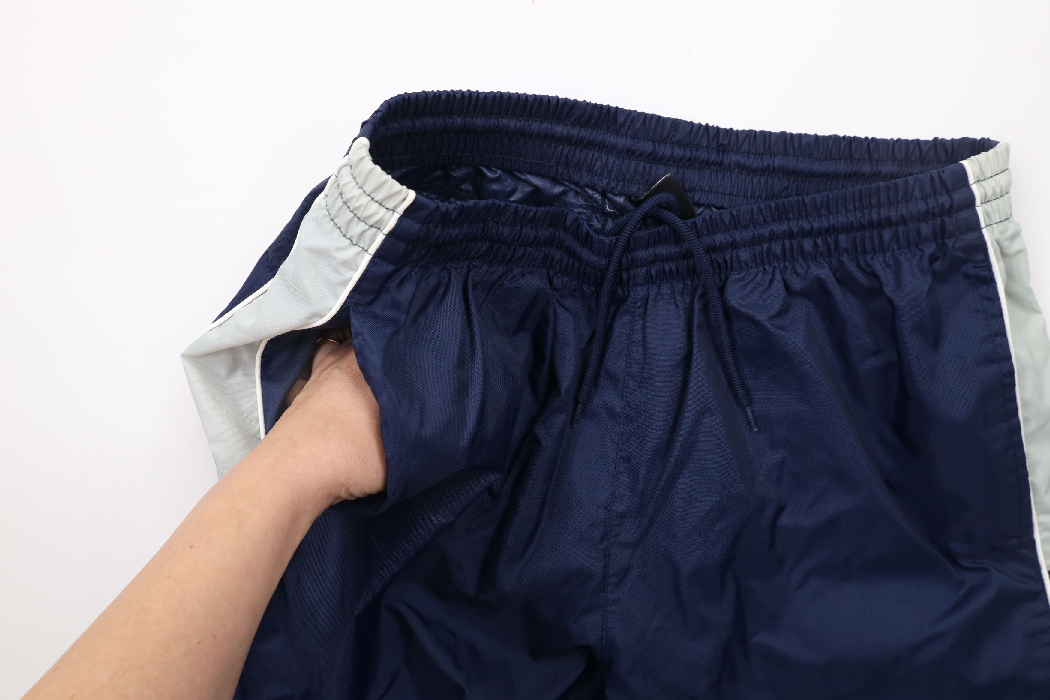 Nike × Vintage Vintage Nike Travis Scott Mini Swoosh Wide Leg Pants Blue Size US 36 / EU 52 - 8 Thumbnail