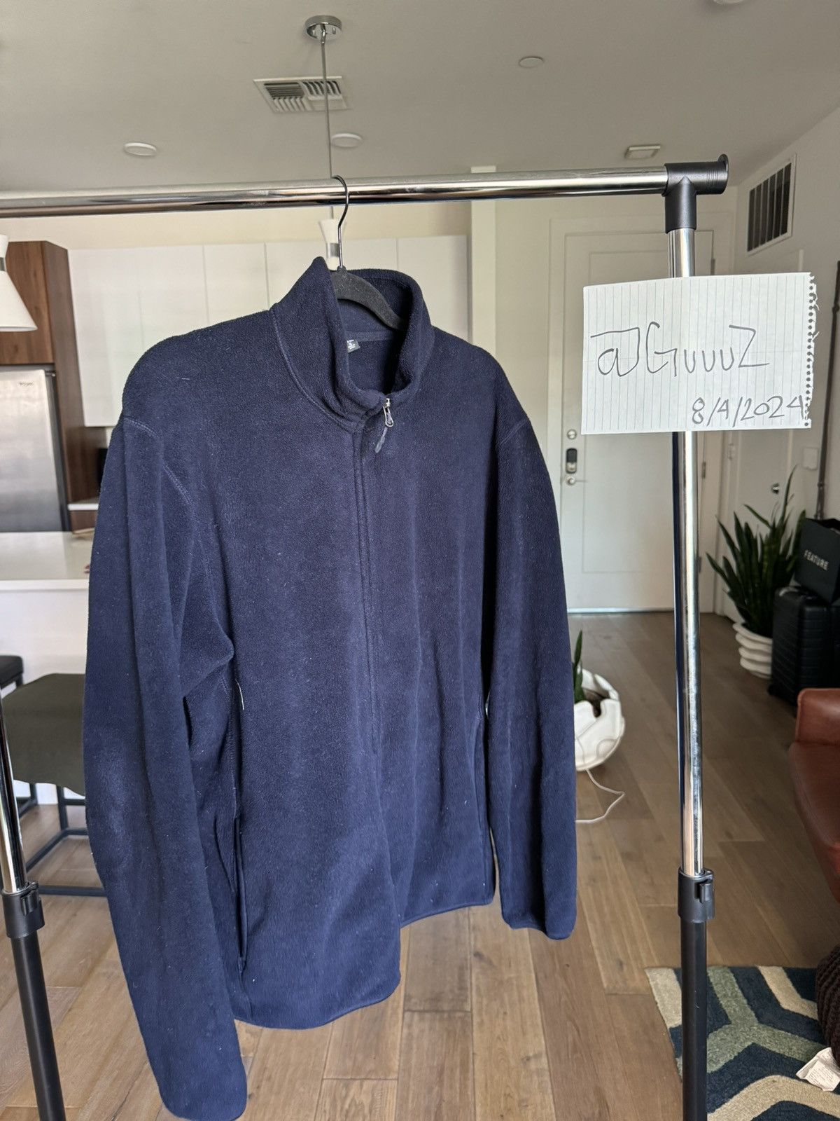 Uniqlo Uniqlo nave blue zip up Size US XL / EU 56 / 4 - 1 Thumbnail