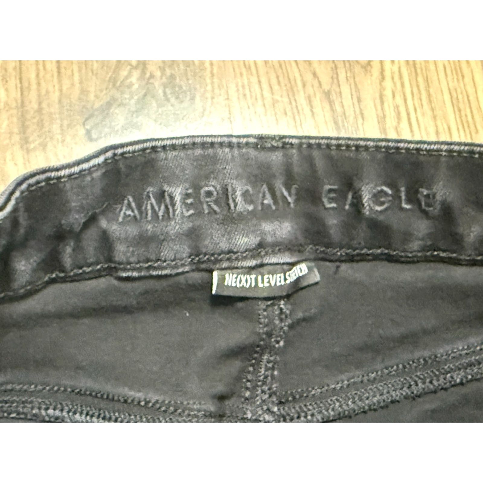 American Eagle Outfitters VINTAGE? (No) American Eagle Outfitters Jeans Women's Size 6 Black Skinny High Rise Dark Wash Jeans Size 28" / US 6 / IT 42 - 5 Thumbnail