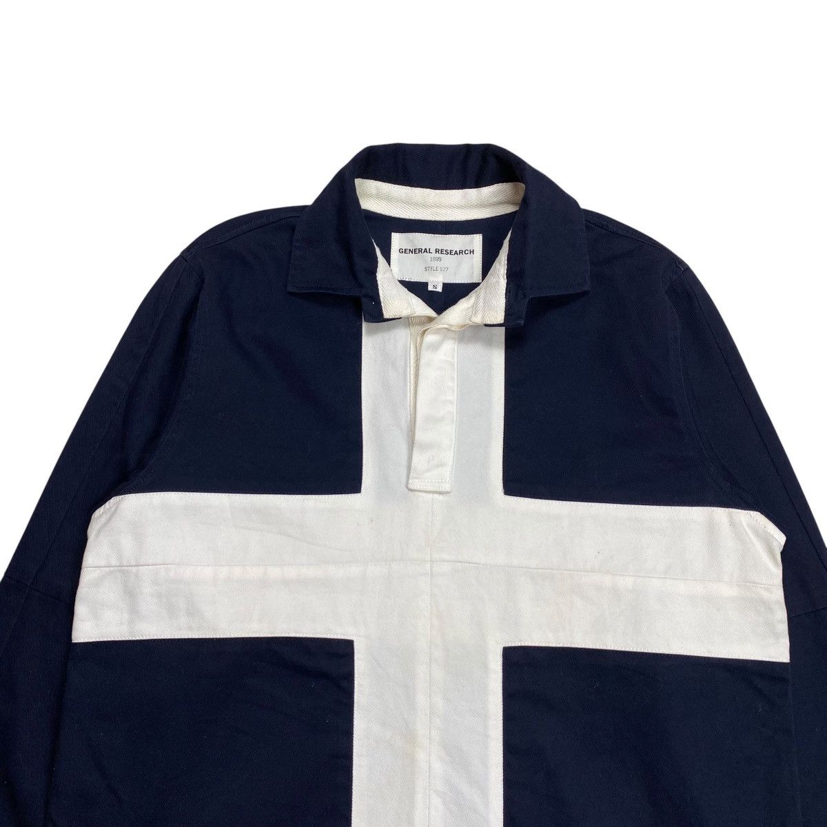 General Research General Research Cross Rugby Polo shirt Longsleeve 1999 Navy Size US S / EU 44-46 / 1 - 2 Thumbnail